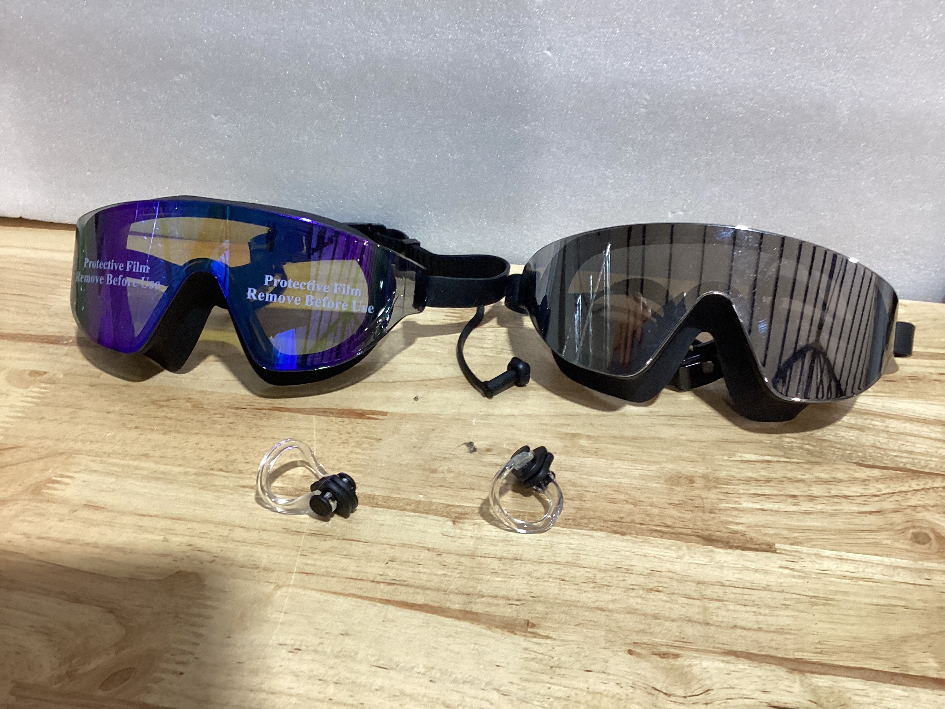 Gafas de natación Zoomsnail, gafas de natación sin montura de amplio campo de visión, antivaho, anti-UV, sin fugas, para piscina, para hombres, mujeres y adultos.