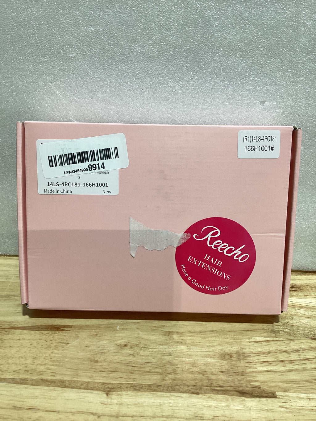Extensions de Cabello REECHO Clip-in 14" – 4 Piezas Onduladas Playa, Rubio Ceniza con Reflejos