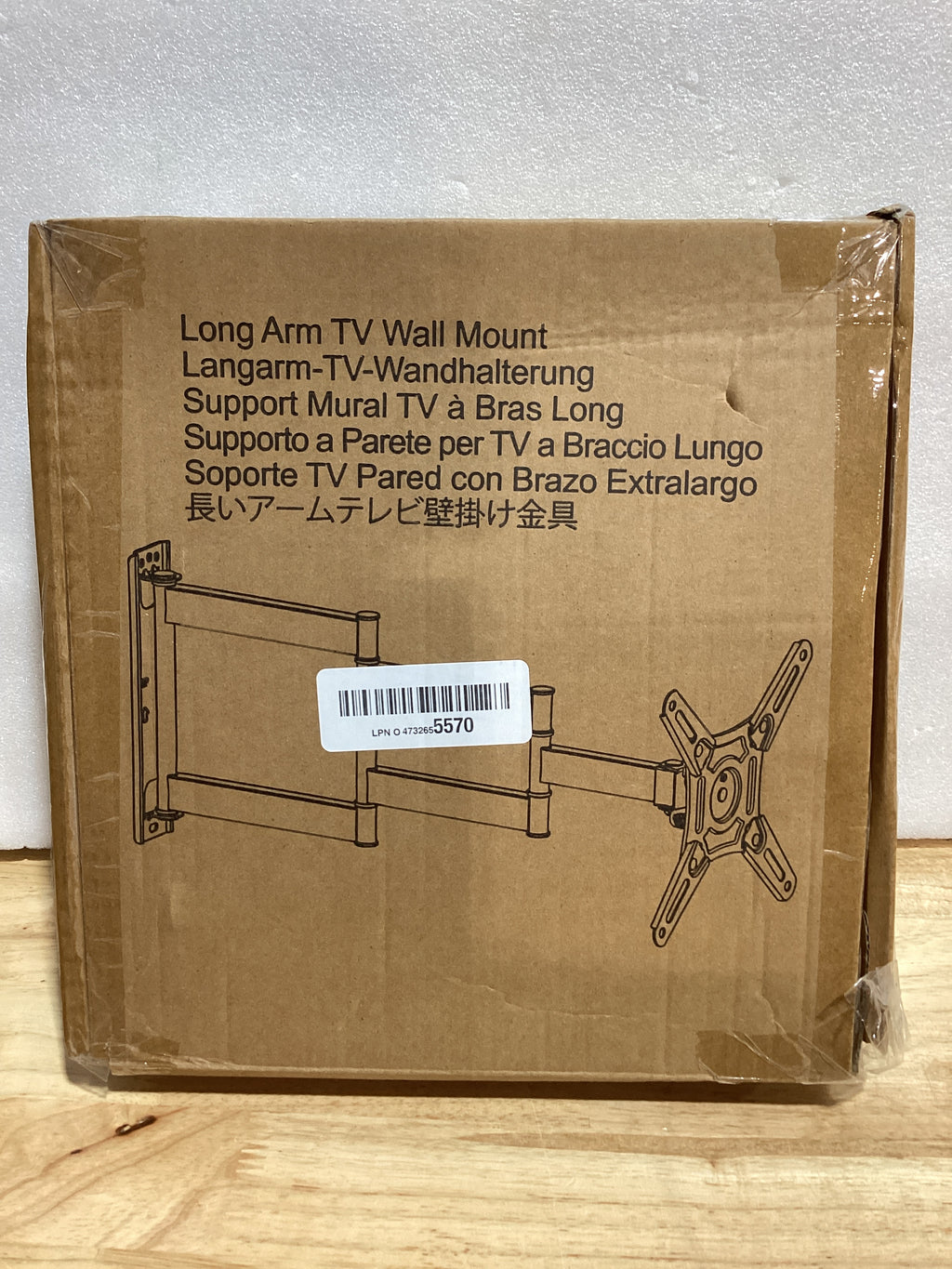 Soporte de Pared Brazo Largo ELIVED para TV 14-42" – Extensión 21.7" Giratorio y Inclinable | VESA 200x200