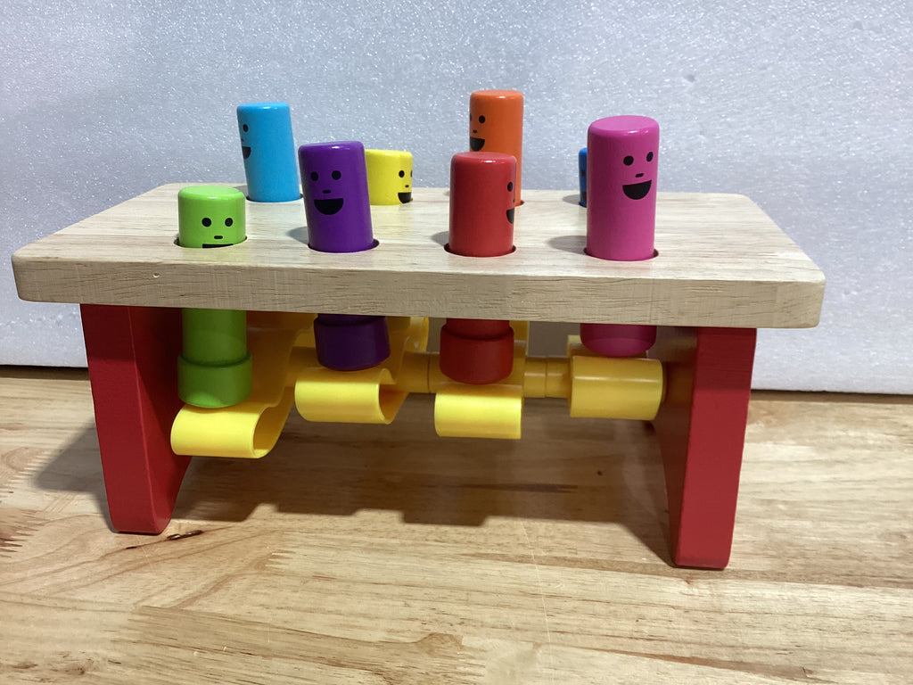 ⚠️ No Incluye el Martillo de Madera — Melissa & Doug Banco de Juguete de Madera de Lujo | Para Niños de 2 a 4 Años