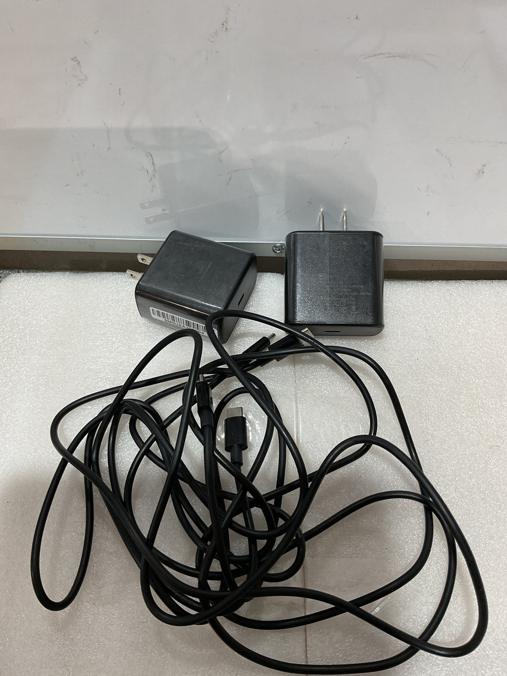 Cargador USB C de 45 W, bloque de carga súper rápida, cargador de pared tipo C, carga súper rápida 2.0 para Galaxy S26/S26 Ultra/S26+/S25/S25 Ultra/S25+/S24/S24 Ultra/S24+/S23/S23 Ultra/S23+/S22/Z plegable, paquete de 2