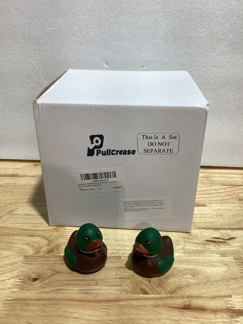 Patos de Hule PullCrease x48 Diseño Mallard 2" – Flotantes para Baño, Fiestas, Cumpleaños y Decoración