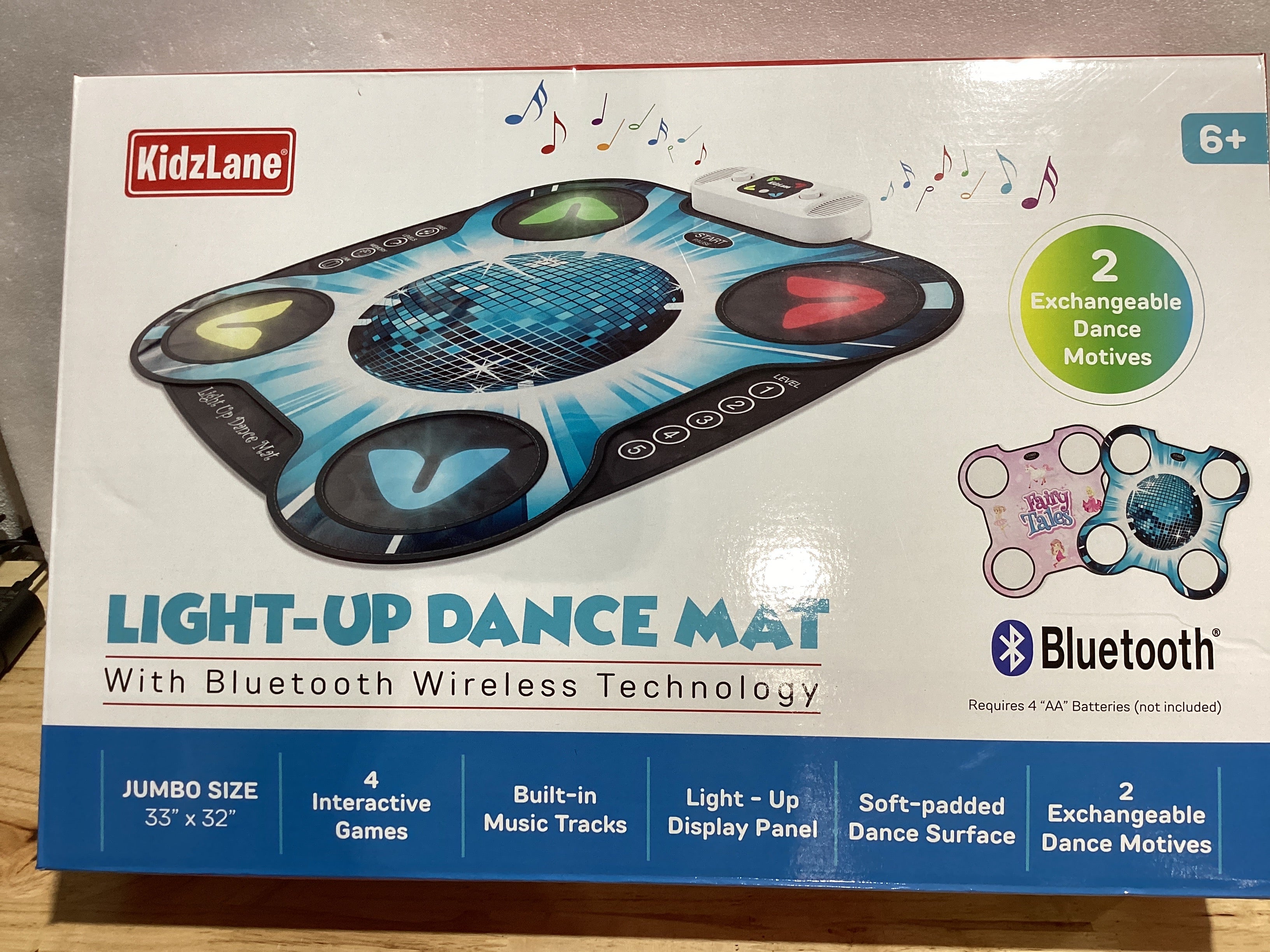 Tapete de Baile Interactivo con Luces, Canciones Incorporadas y Bluetooth