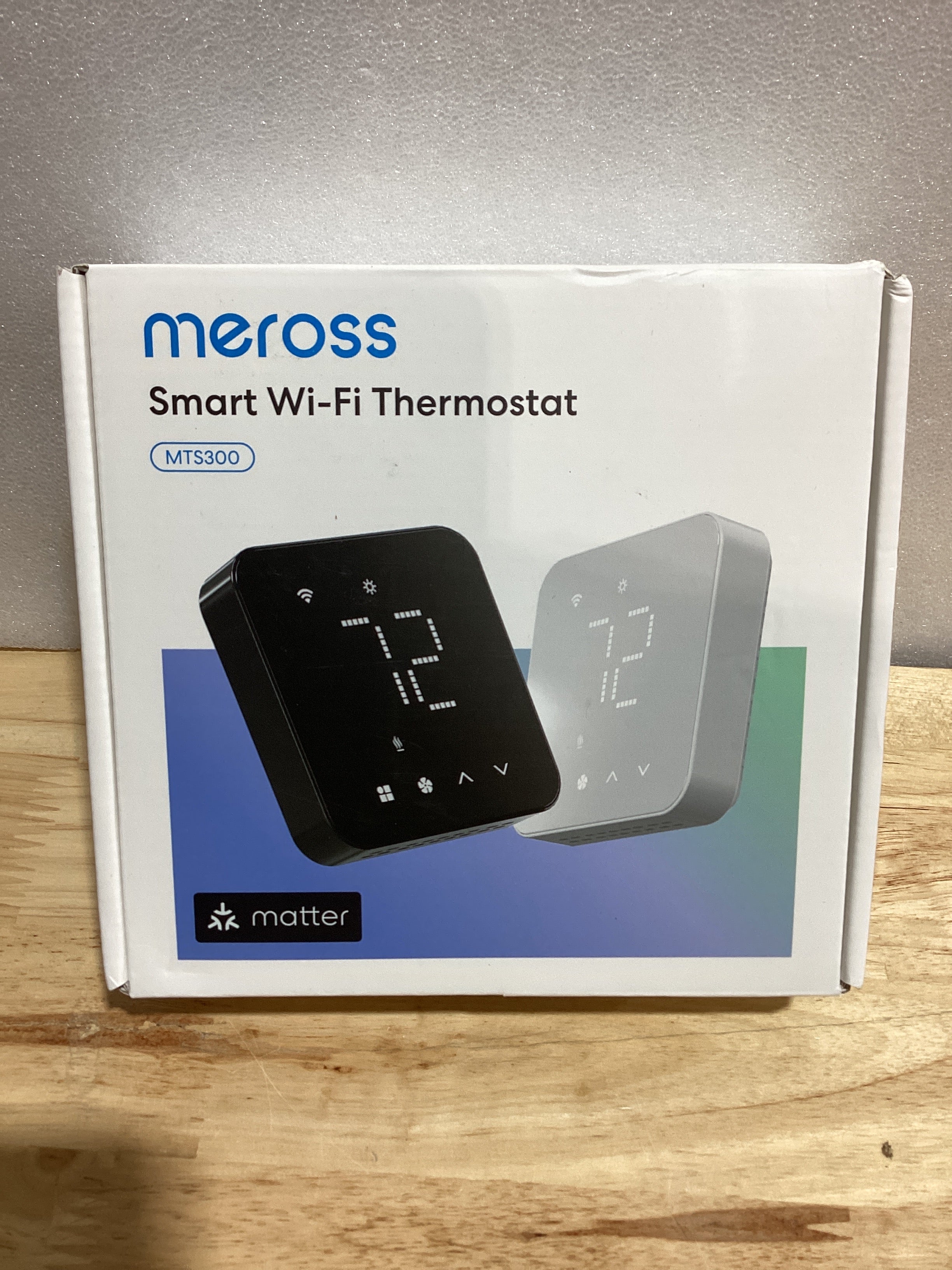 meross Termostato inteligente para el hogar, el termostato WiFi funciona con materia, Alexa, Apple Home, Google Assistant, aplicación y control de voz, programación de 7 x 24 horas, ahorro de energía, requiere cable C (no incluido)