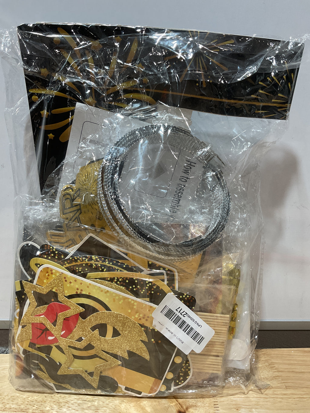 Kit de Decoraciones para Año Nuevo 2026 – Cortinas Foil, Banner, Globos y Accesorios para Fiesta