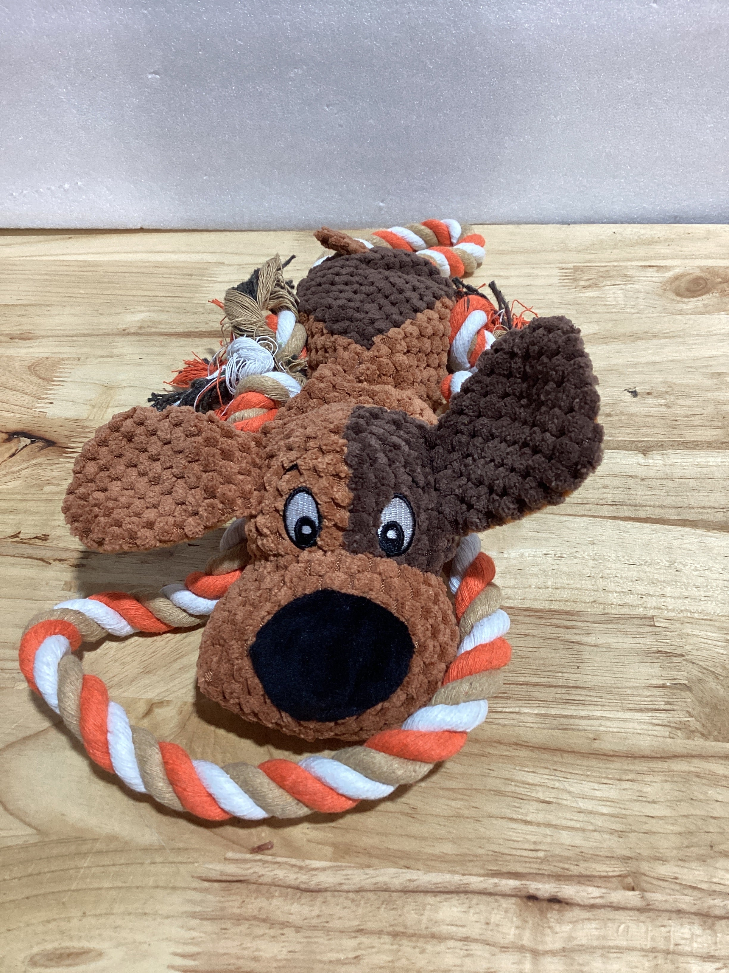 Juguetes de Peluche para Perros con Cuerda, Silbato y Papel Crujiente – Juguete Interactivo Chirriante para Masticar para Perros Grandes y Cachorros – Juguete Resistente para Mascotas para Tira