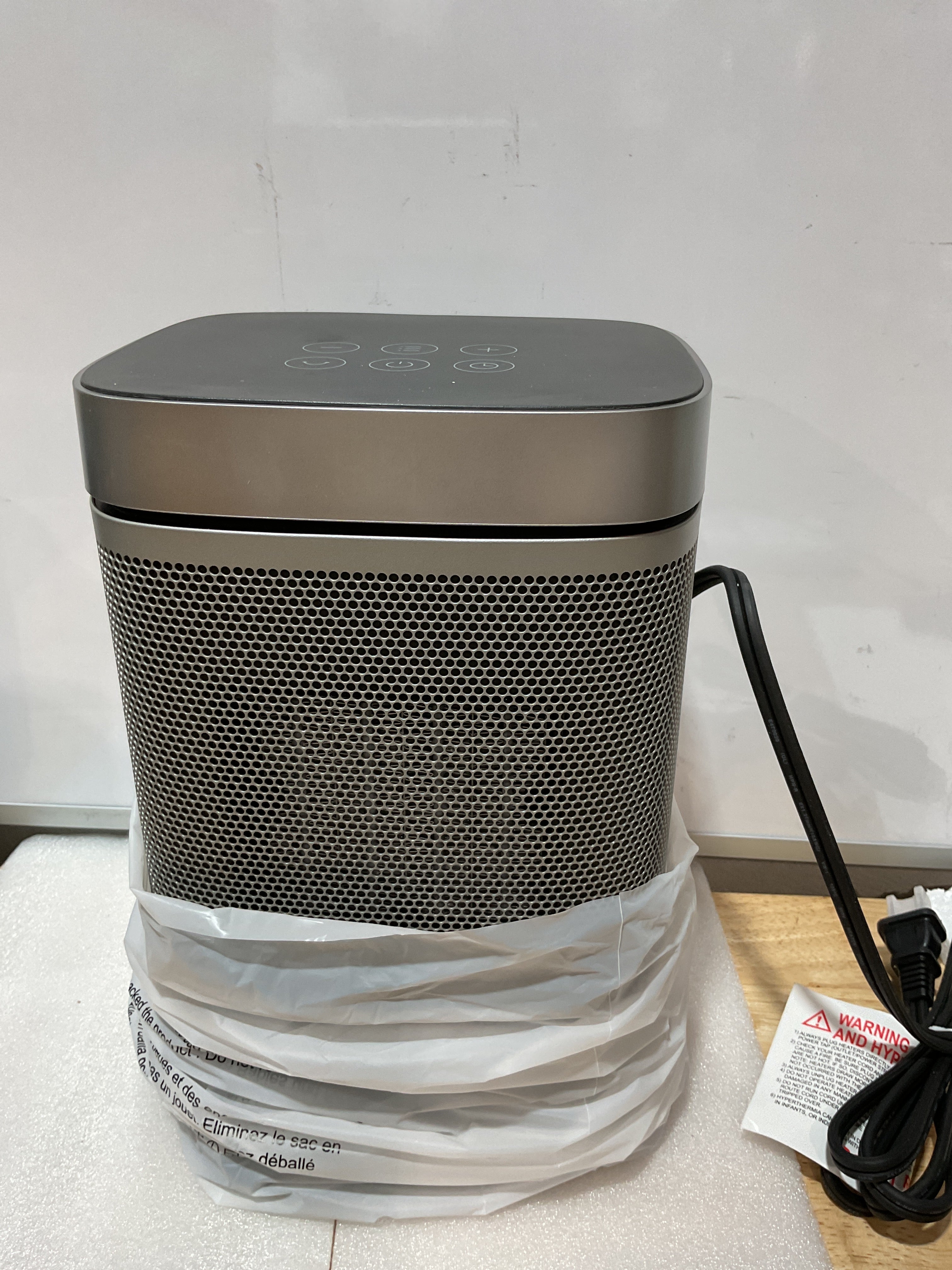 Calefactor Portátil DREO 1500W – Calentador Cerámico PTC con Control Remoto, Termostato, Oscilación 70° y Timer 12H