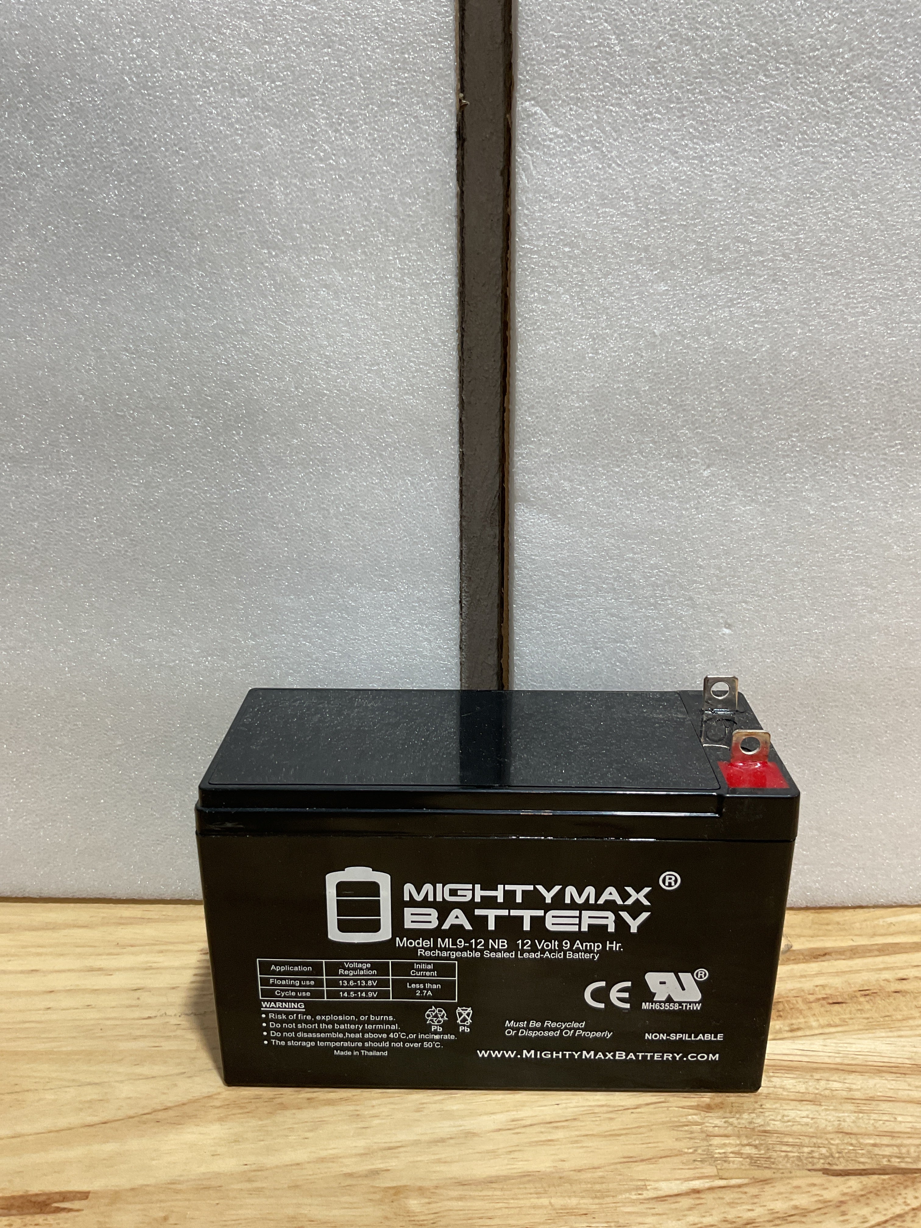 Batería Mighty Max 12V 9AH SLA AGM – Reemplazo para Generador Generac XG8000E, Certificada UL, Libre de Mantenimiento