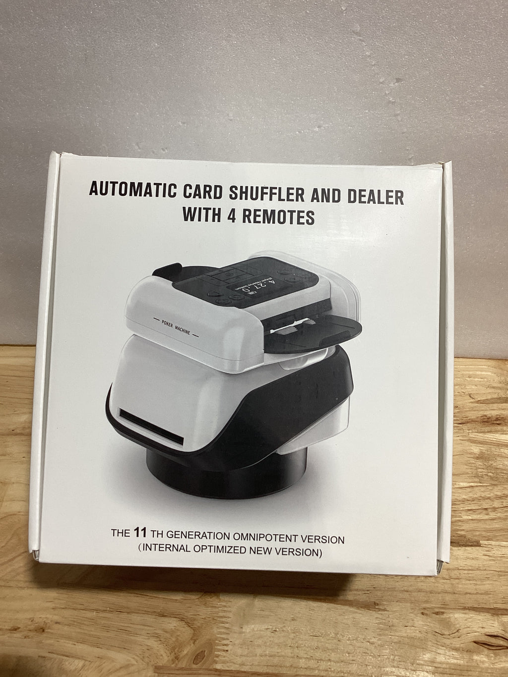Repartidor y Mezclador Automático de Cartas SouAny 2 en 1 — 8 Jugadores, 4 Controles Inalámbricos, Recargable