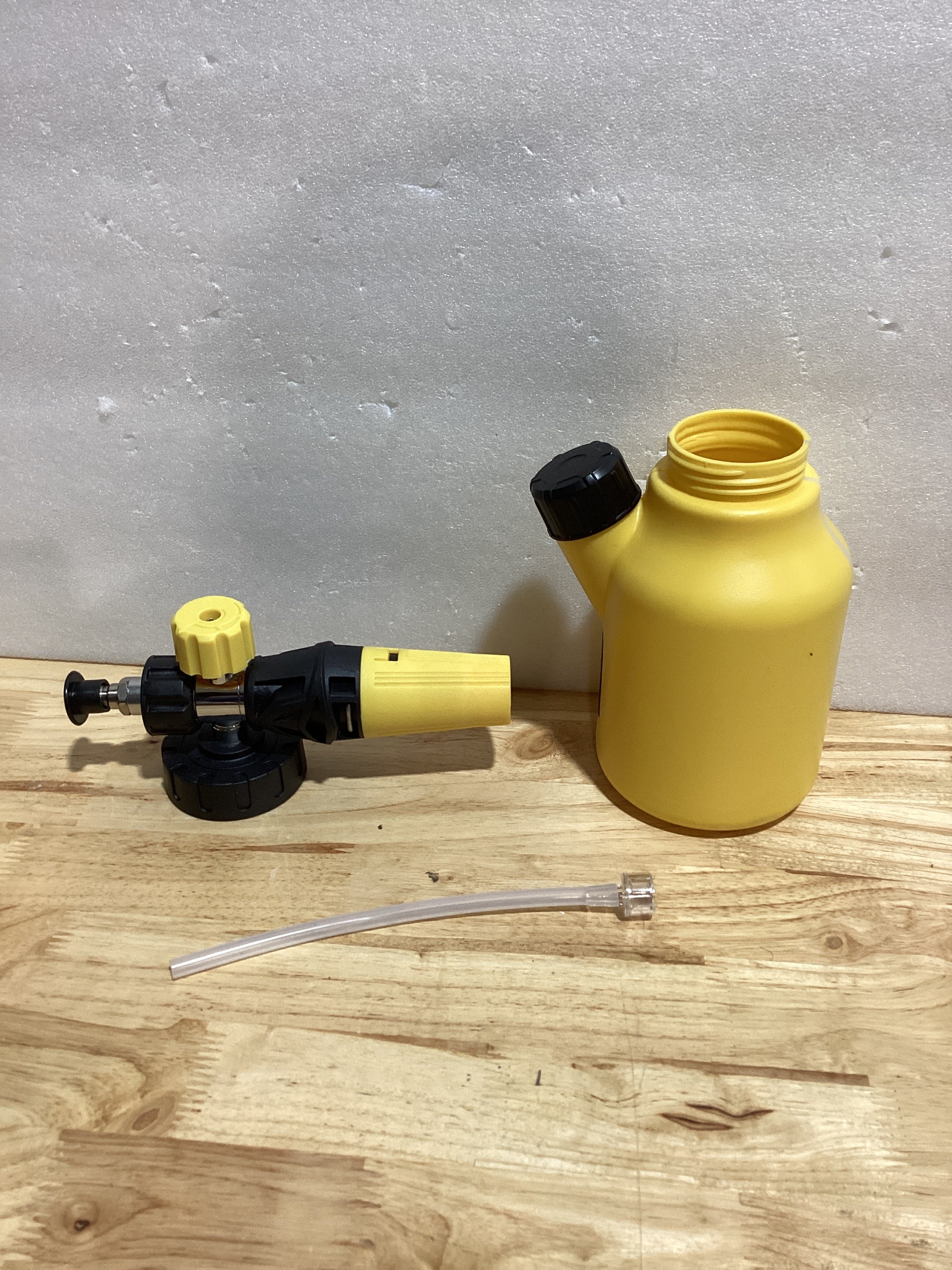 AUTOWN Cañón de espuma para lavadora a presión, rociador de espuma para lavado de autos con conector rápido de 1/4 pulgadas, pistola de espuma de lavado de autos resistente, boquilla ajustable, cuello