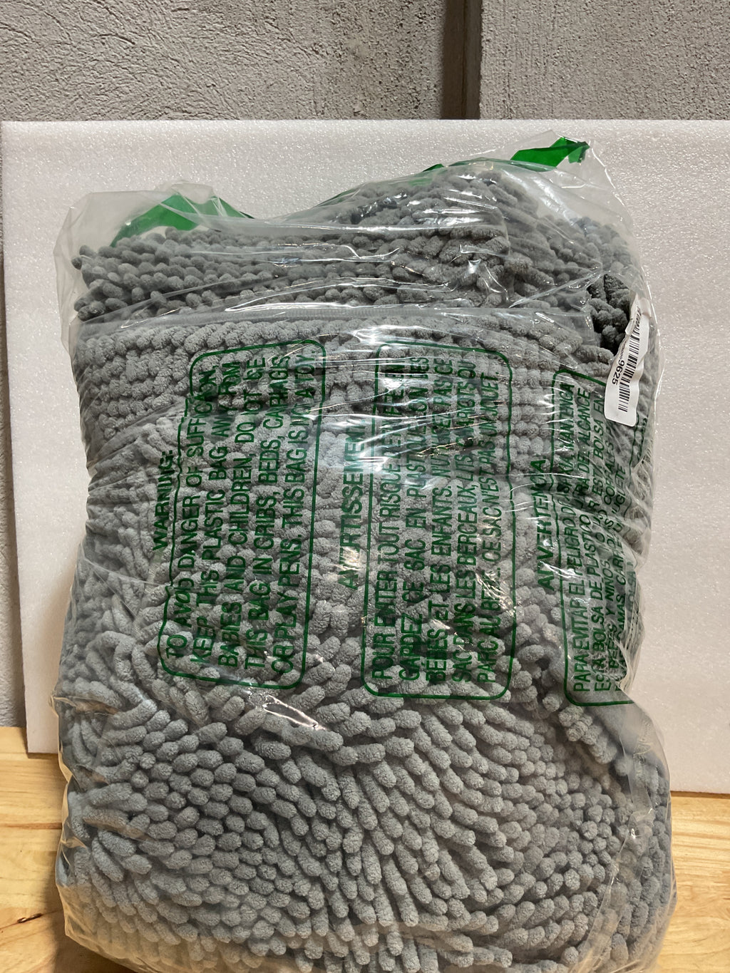 Smiry — Set 3 Alfombras de Baño Chenille Suaves y Absorbentes con Contorno en U Lavables a Máquina Color Gris