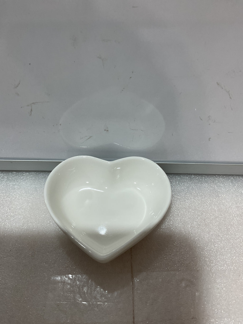 Set 12 Platos Cerámicos en Forma de Corazón Zopeal – Blanco | Multipropósito