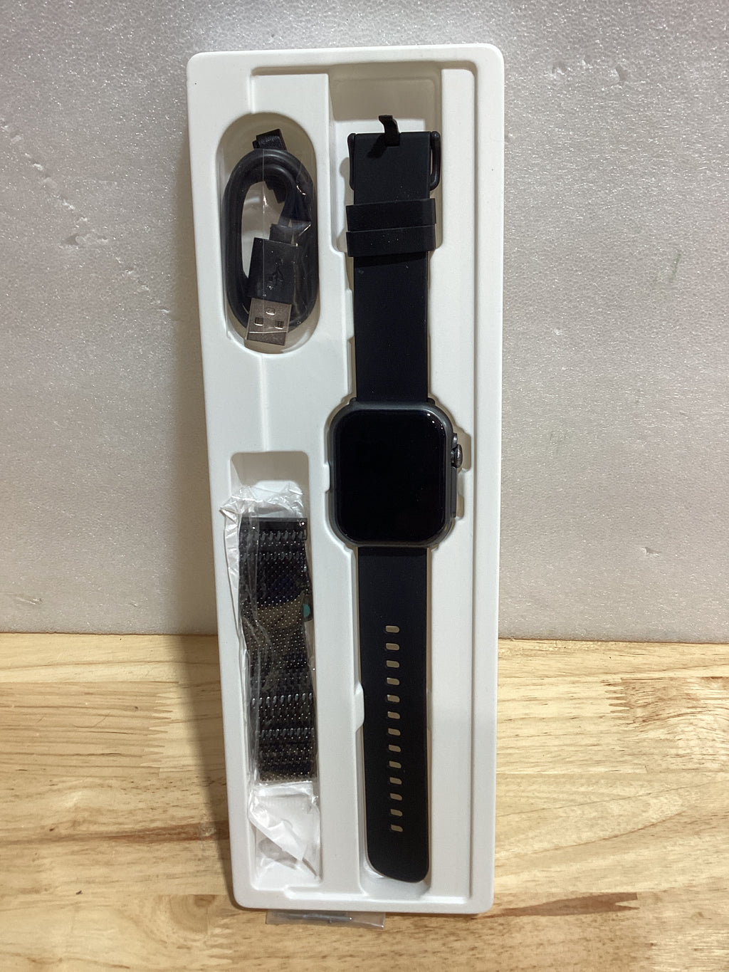 Smartwatch Fitness 1.85" – Llamadas, Monitor Cardíaco, SpO2, 120+ Deportes, IP68 | Negro