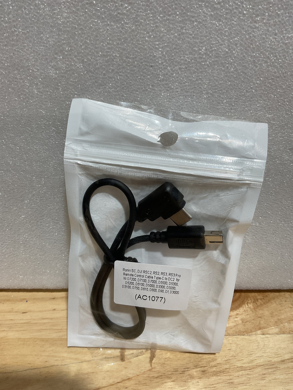 Cable de Control de Cámara LingoFoto para DJI Ronin SC/RSC2/RS2/RS3/RS3 Pro – Nikon (Type-C a DC2)