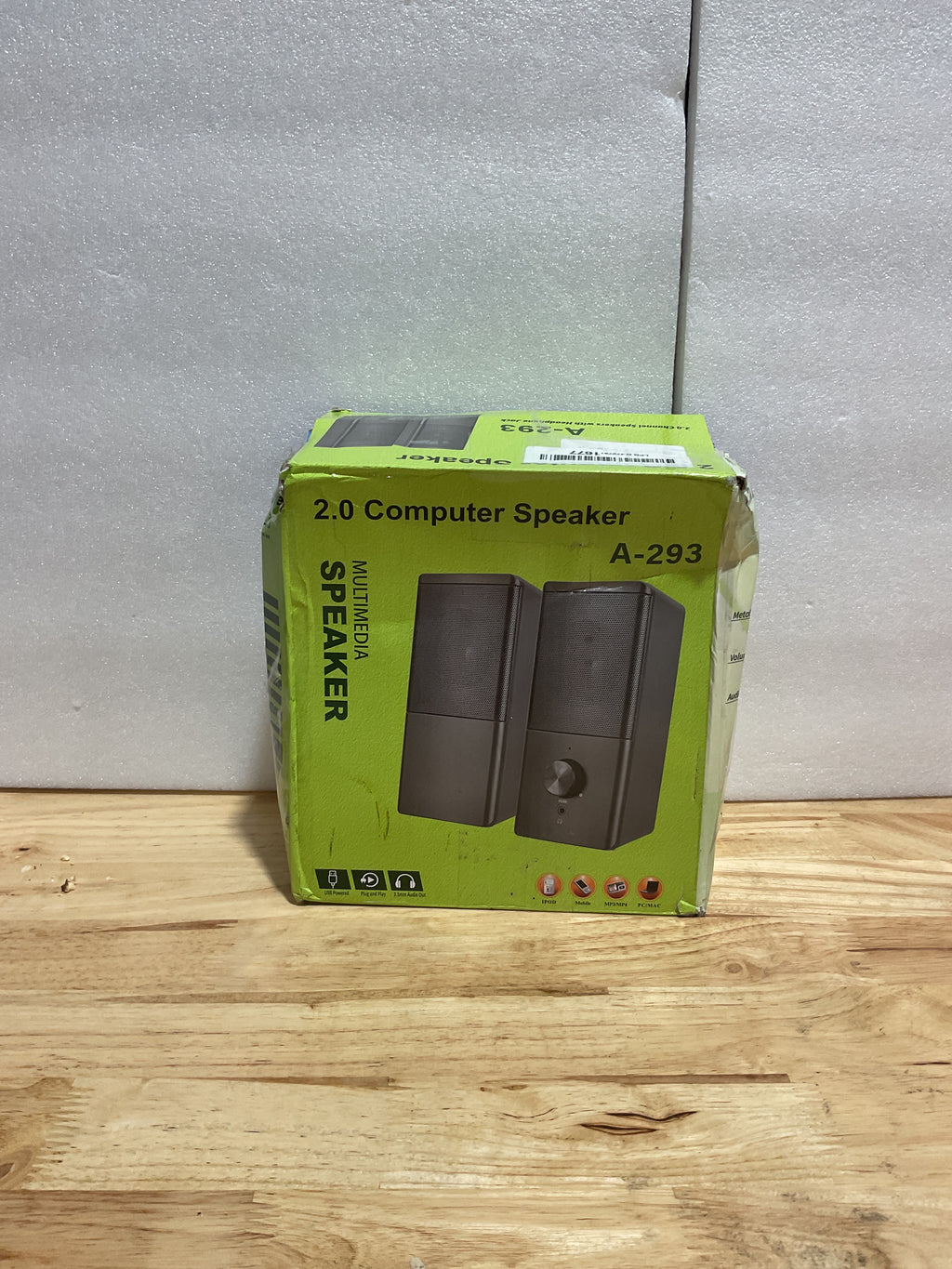 Altavoz para computadora ROSON, compacto, con conector para auriculares, graves mejorados y control de volumen, estéreo 2.0, alimentación USB, entrada auxiliar de 3,5 mm, para portátil, ordenador de escritorio, tableta y teléfono. 