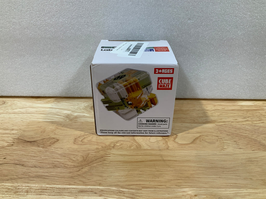 Cubo de laberinto 3D grande: juguete de ingenio, cubo de laberinto 3D, mejora el reconocimiento espacial y cultiva el pensamiento lógico, juego educativo de concentración, regalo para adultos y adolescentes. 