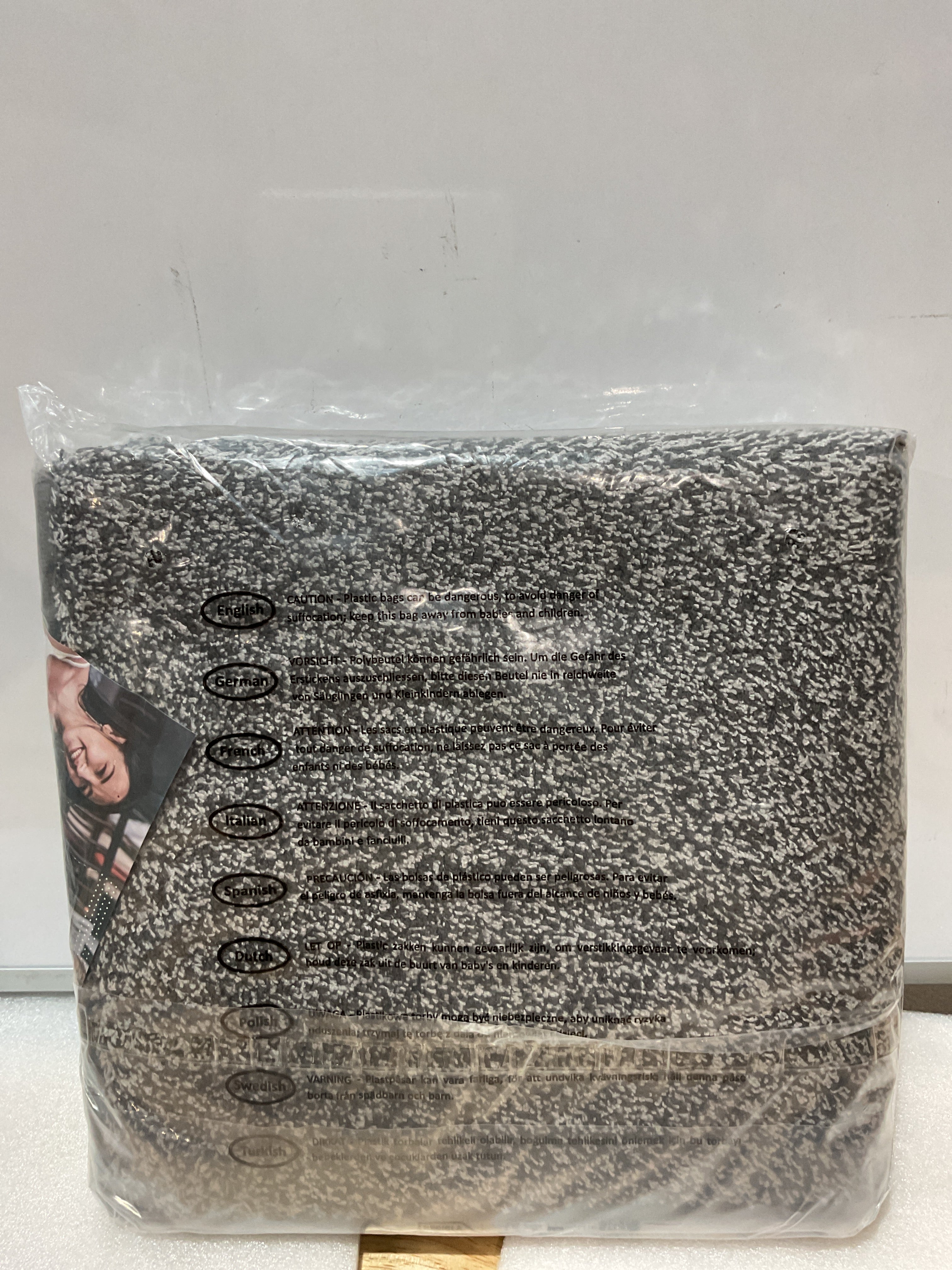 Tapete PURRUGS Atrapa Suciedad 50x80 cm – Antideslizante, Lavable a Máquina, Gris