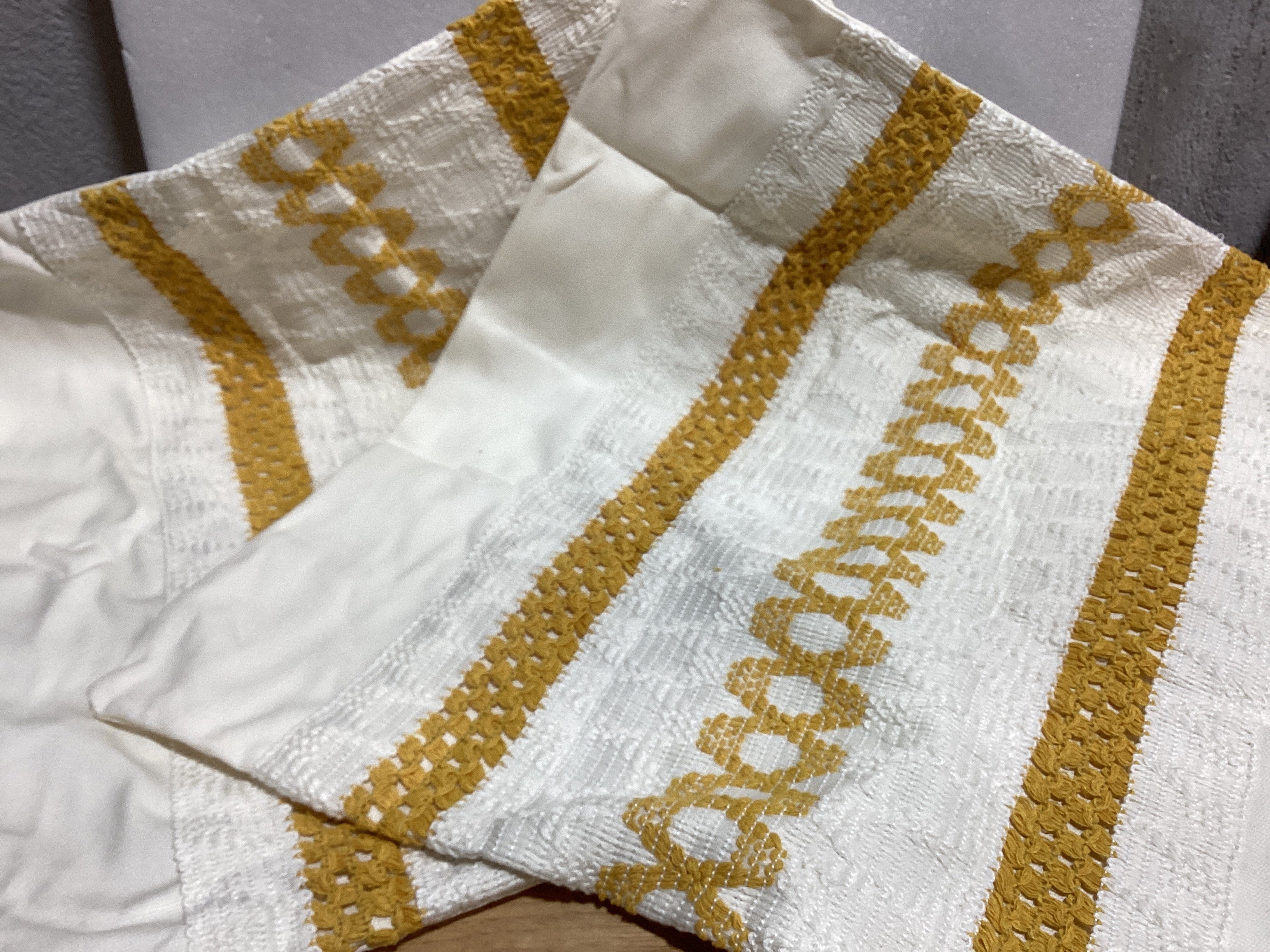 MIULEE Fundas de almohada lumbares decorativas bohemias, cojín de algodón retro, tejido rustico de macramé para el hogar para cama, sofá, color amarillo mostaza