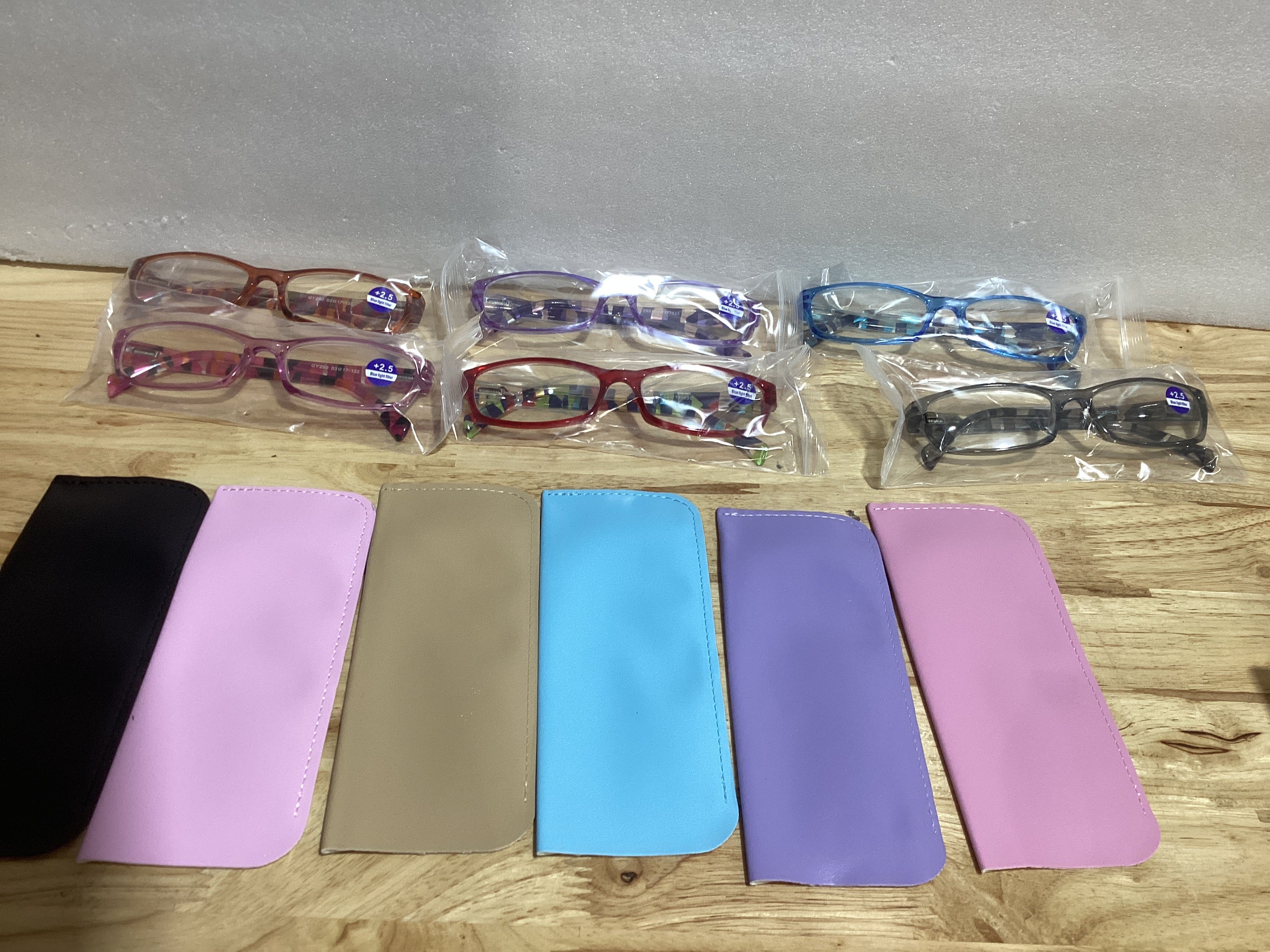 Gaoye Gafas de lectura 2.0 para mujer, paquete de 6 lectores de moda, lentes de ojos con bisagra de resorte, anteojos de lectura de luz azul