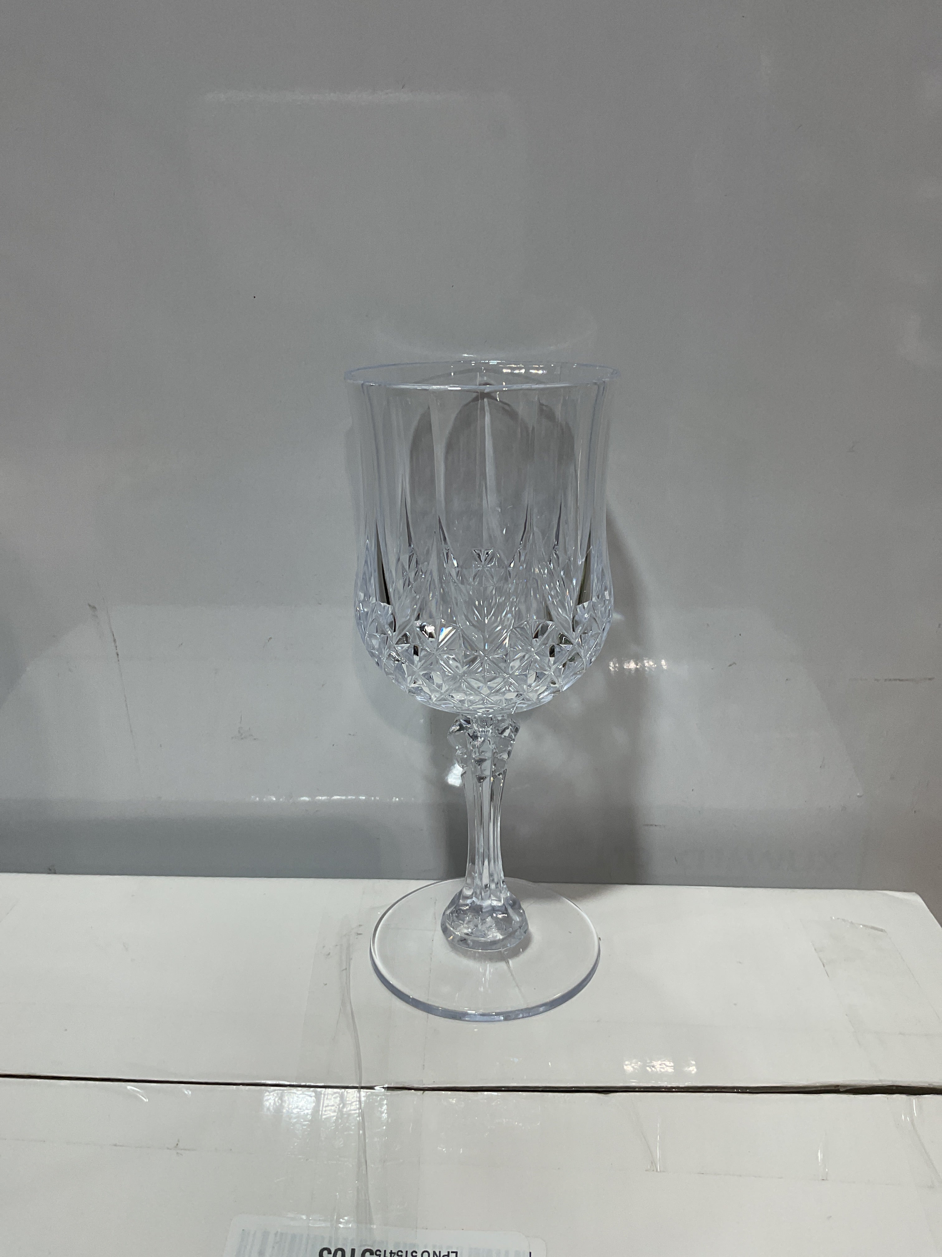 Copas de Vino Plástico Vintage 7oz Irrompibles | Set 24 Piezas Transparentes