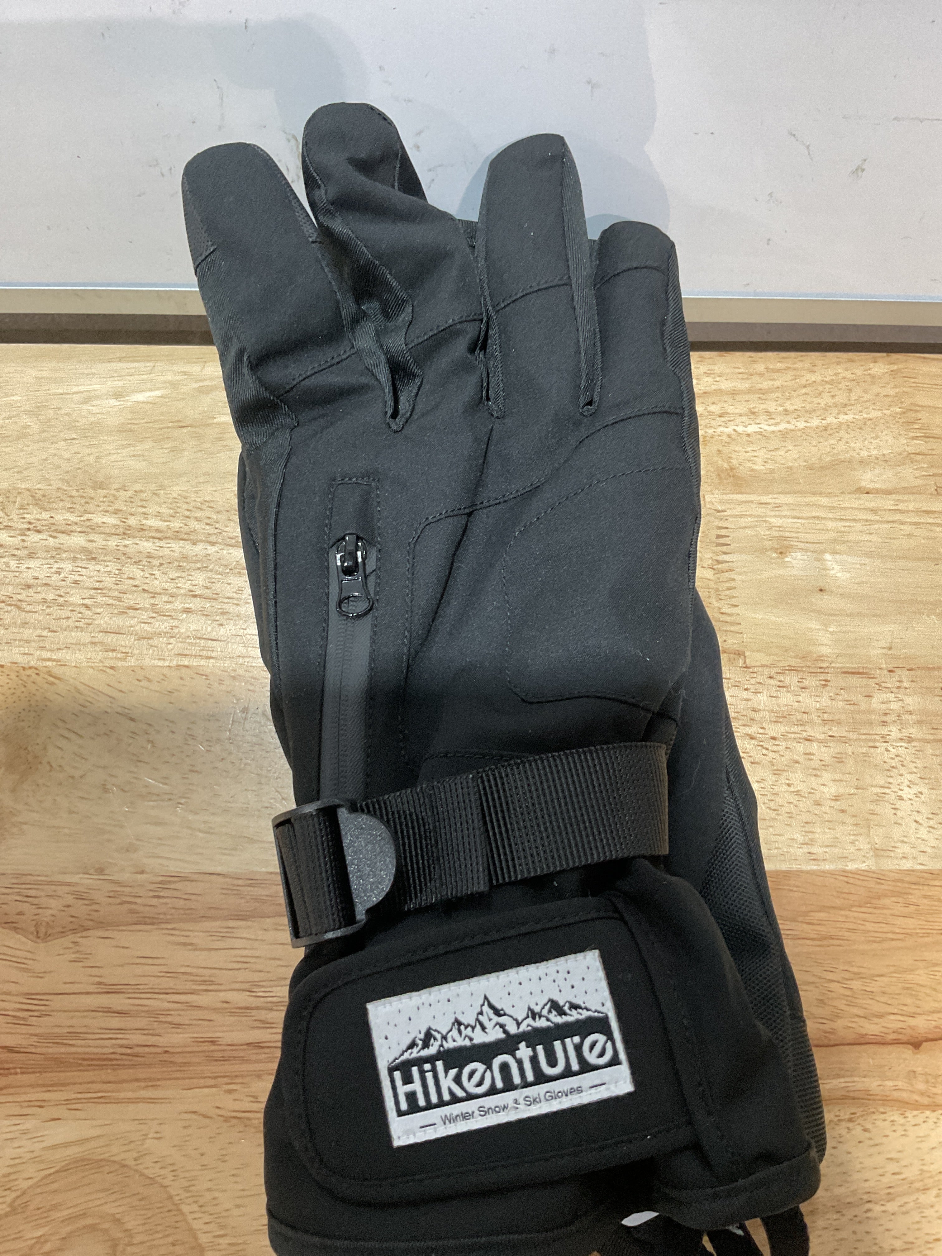 Guantes de Ski Hikenture para Hombre y Mujer – 3M Thinsulate, Impermeables, Pantalla Táctil, Talla L, Negro