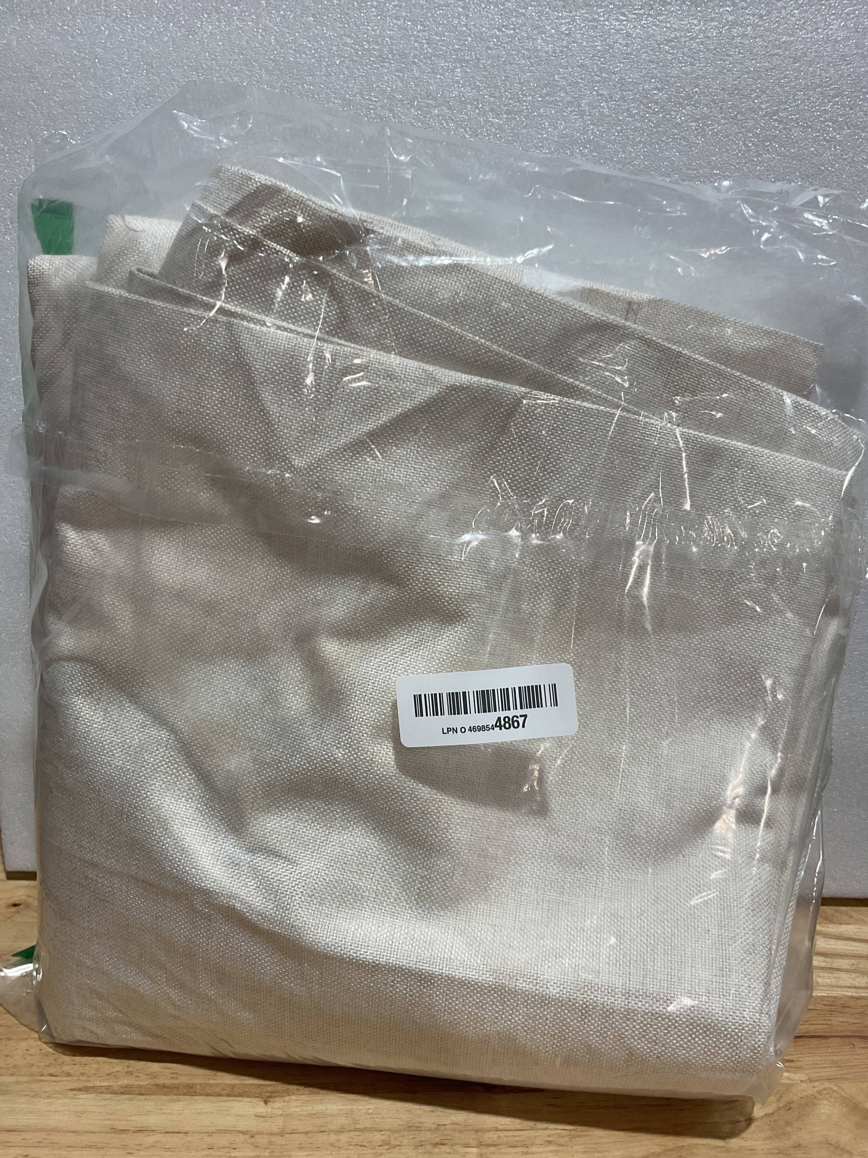 Cortinas Blackout de Lino 100% Opacas para Dormitorio – 2 Paneles Crema 50" x 84"