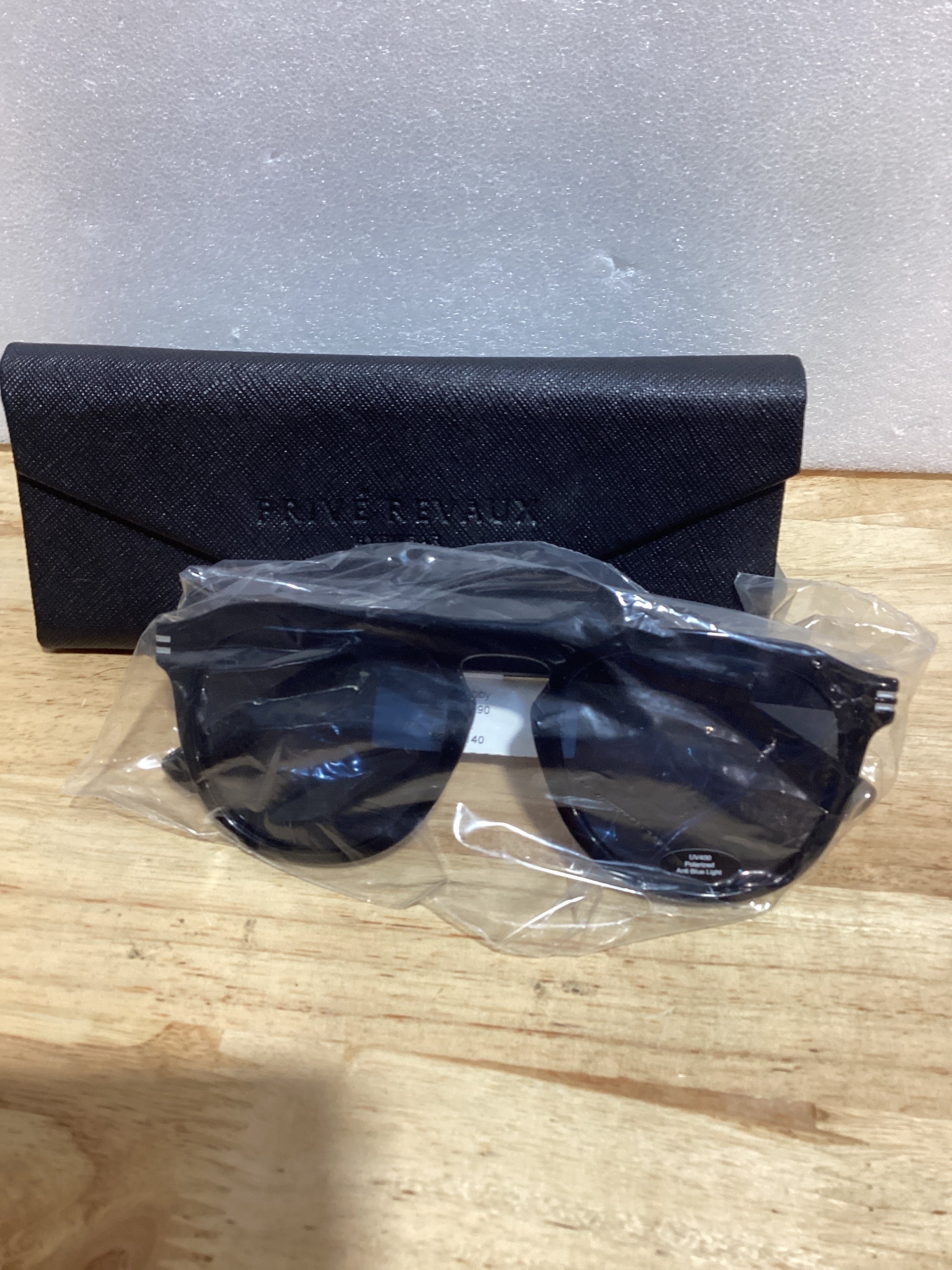 NUEVAS GAFAS DE SOL PRIVE REVAUX THE BOBBY 807C3 NEGRAS POLARIZADAS AUTÉNTICAS 52-20