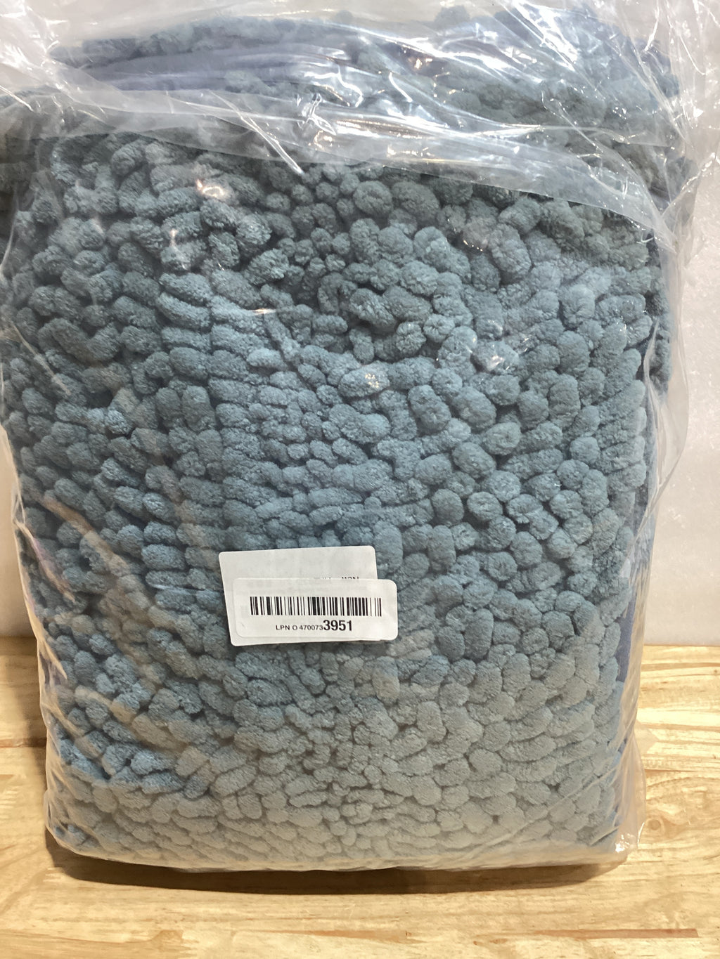 Set de Tapetes de Baño 3 Piezas Azul Piedra – Chenille Ultra Suave, Antideslizante y Absorbente