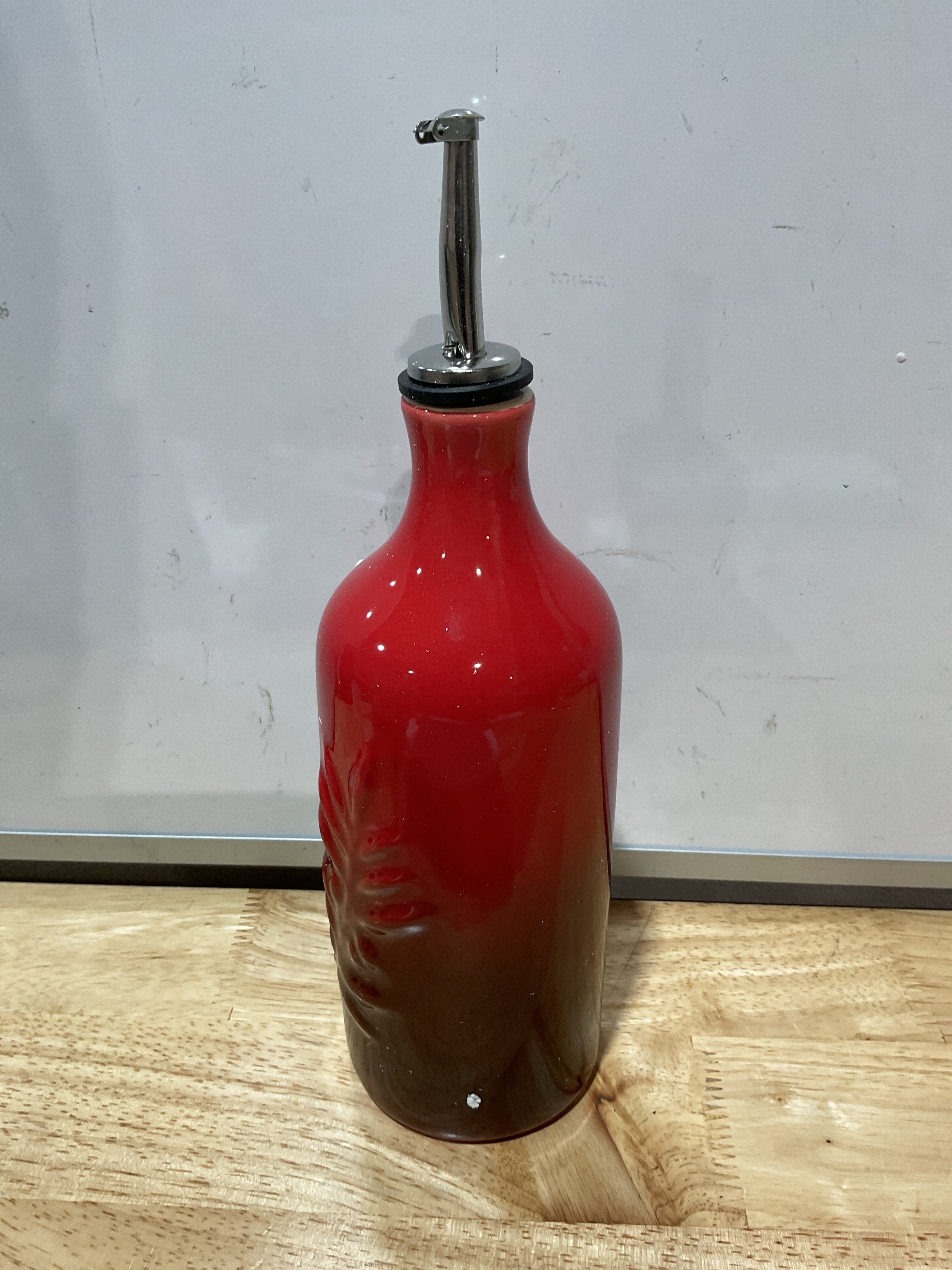 Dispensador de Aceite de Oliva Cerámico Sweejar 20 oz – Rojo Degradado