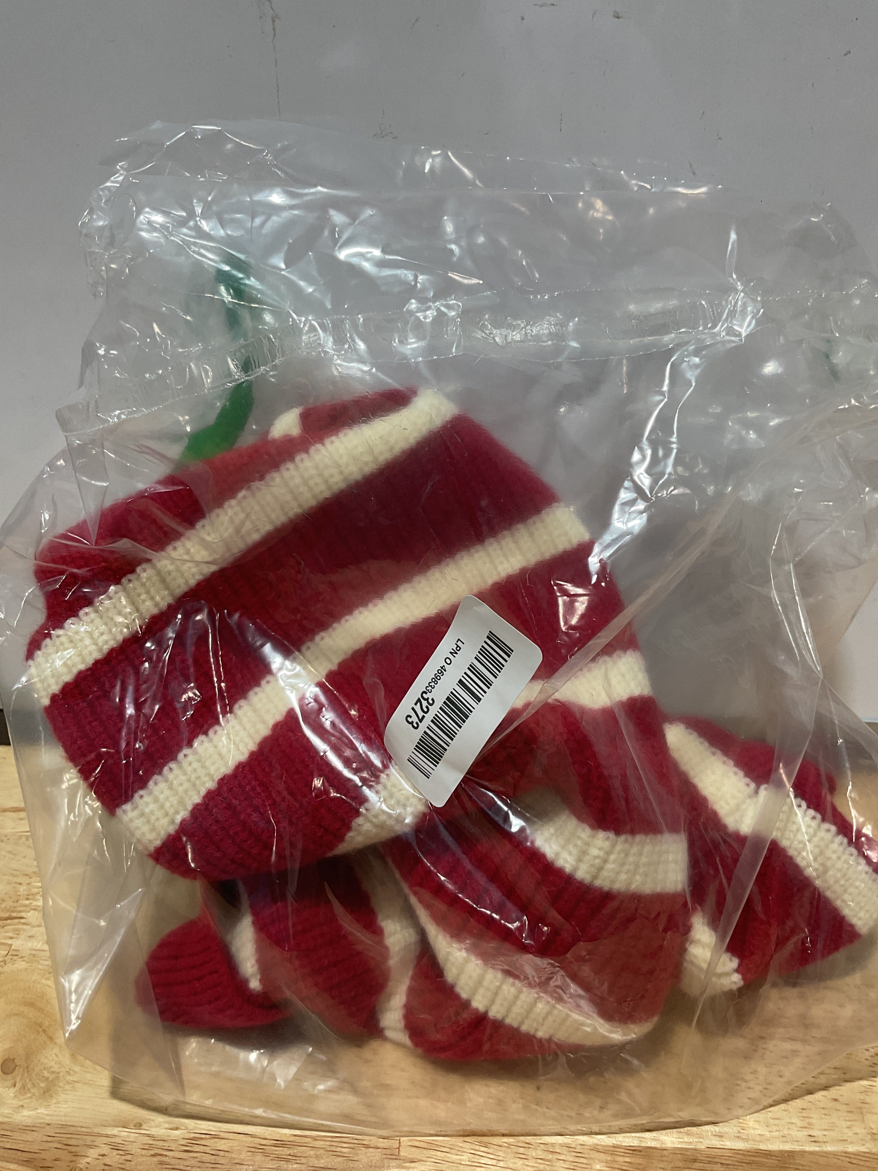 Suéter para Perro Pequeño con Cierre – Tejido a Rayas Rojo y Blanco, Talla XXL