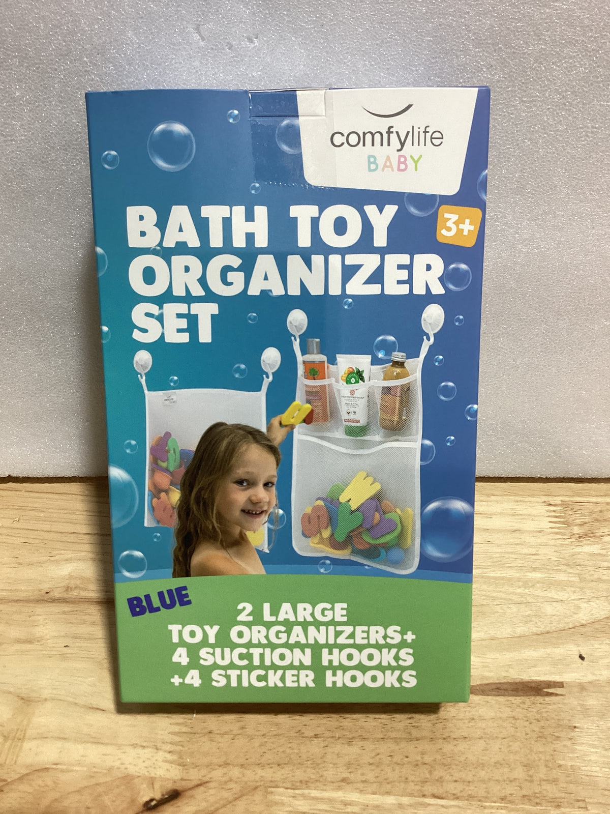 Organizador de Juguetes de Baño en Malla x2 — Incluye 6 Ganchos Ultra Resistentes para Tina, Ducha y Baño