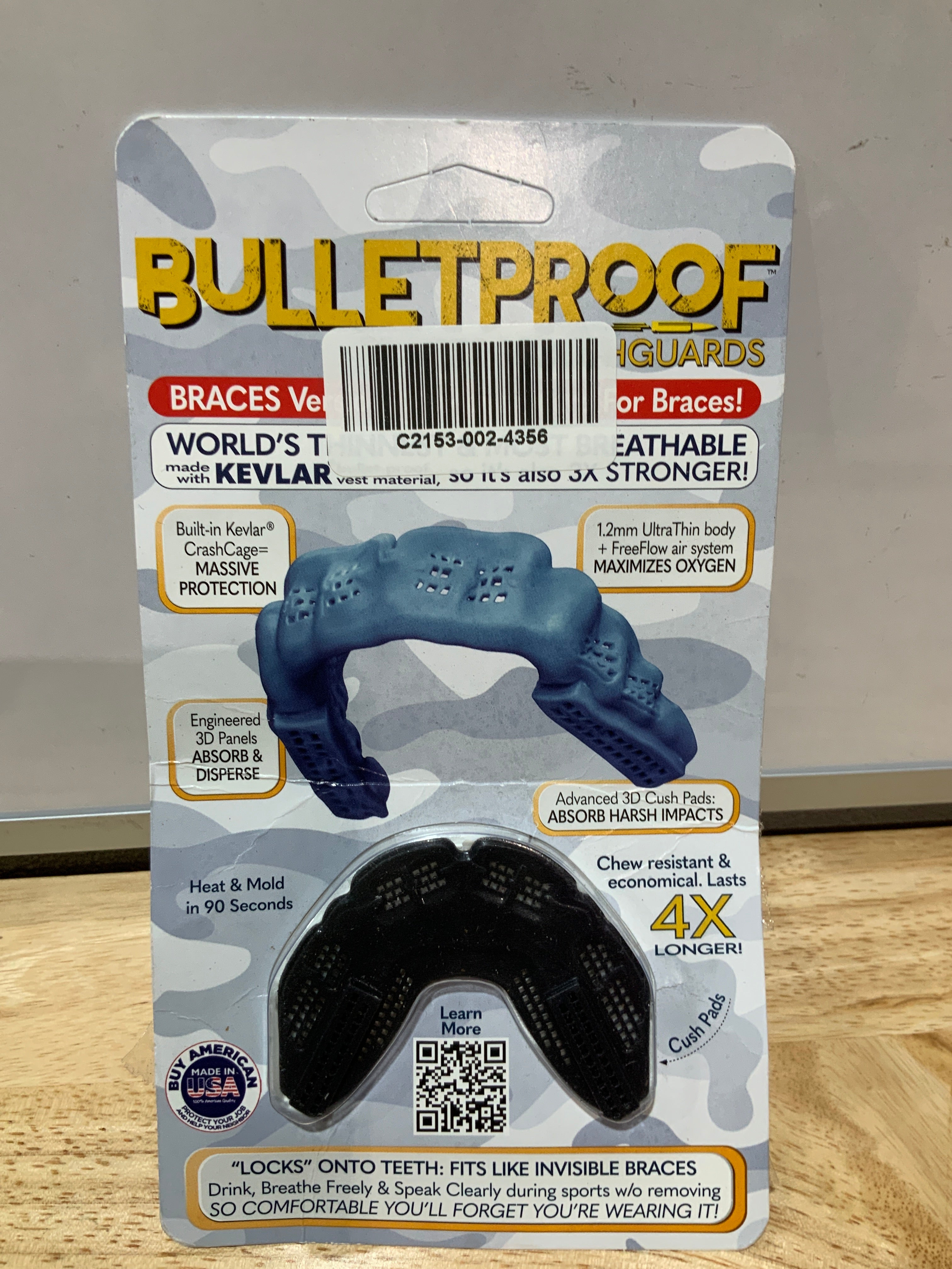 Protector Bucal para Brackets Bulletproof — El Más Delgado y Resistente para Deportes de Contacto