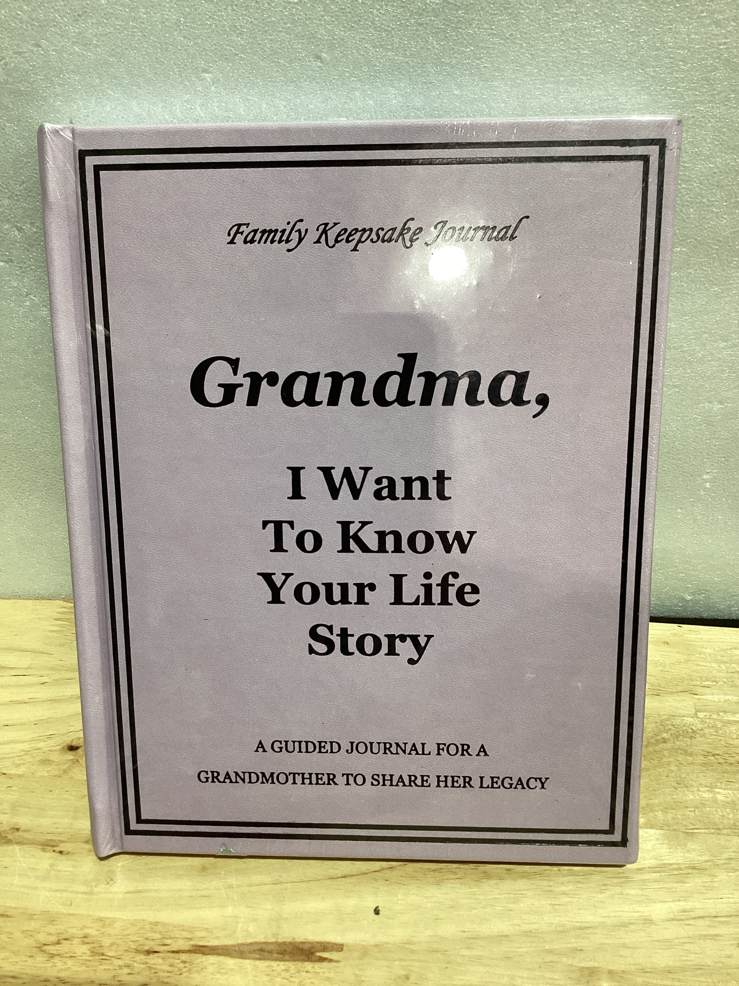 Diario de cuentos de la abuela I Want to Hear Your Life, libro de tapa dura de cuero con más de 250 preguntas rápidas para que la abuela comparta su amor y recuerdos, regalos para abuela, cumpleaños