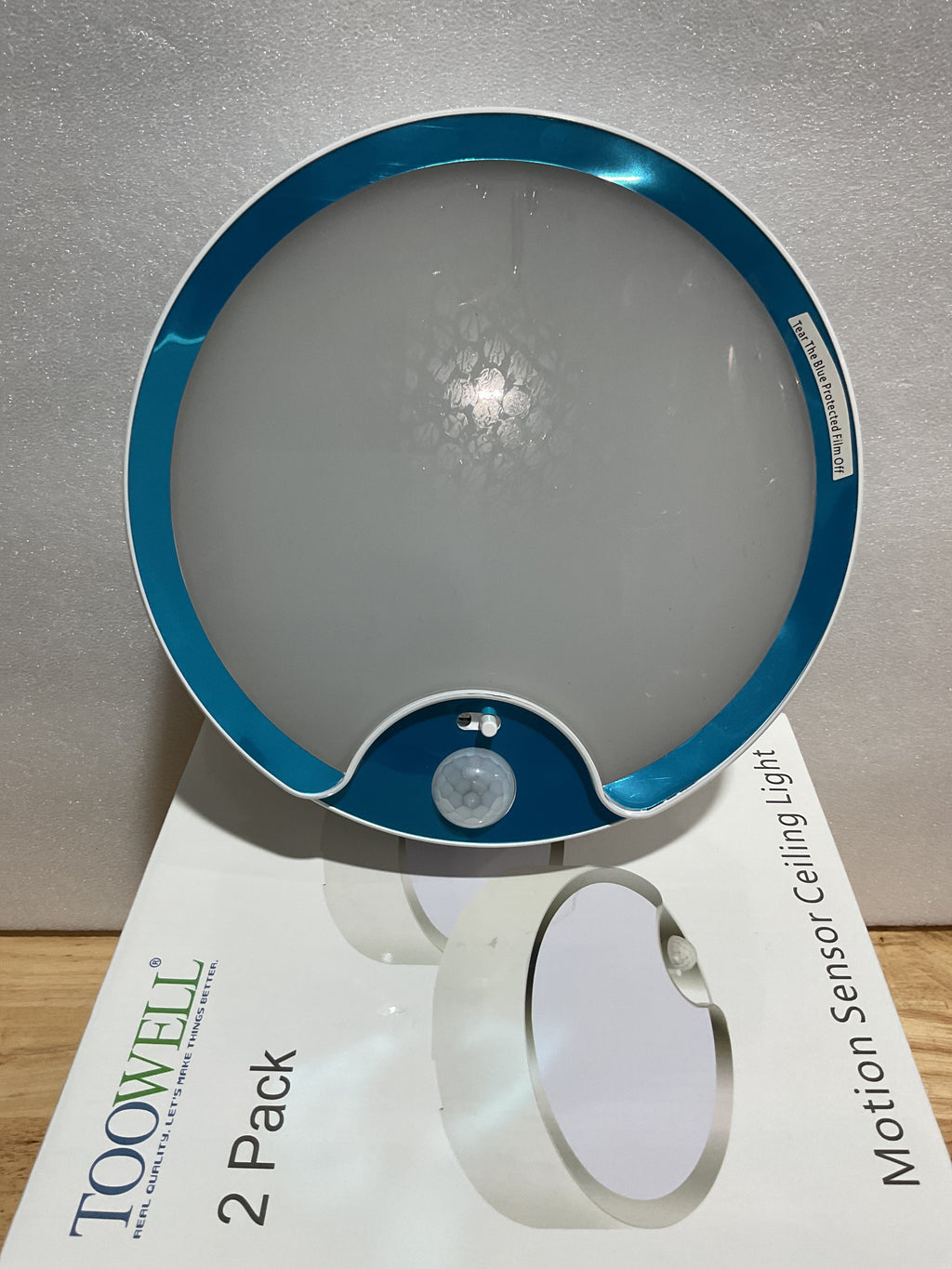 Luz LED con Sensor de Movimiento TOOWELL 400LM a Batería | Para Techo y Pared | Pack x2