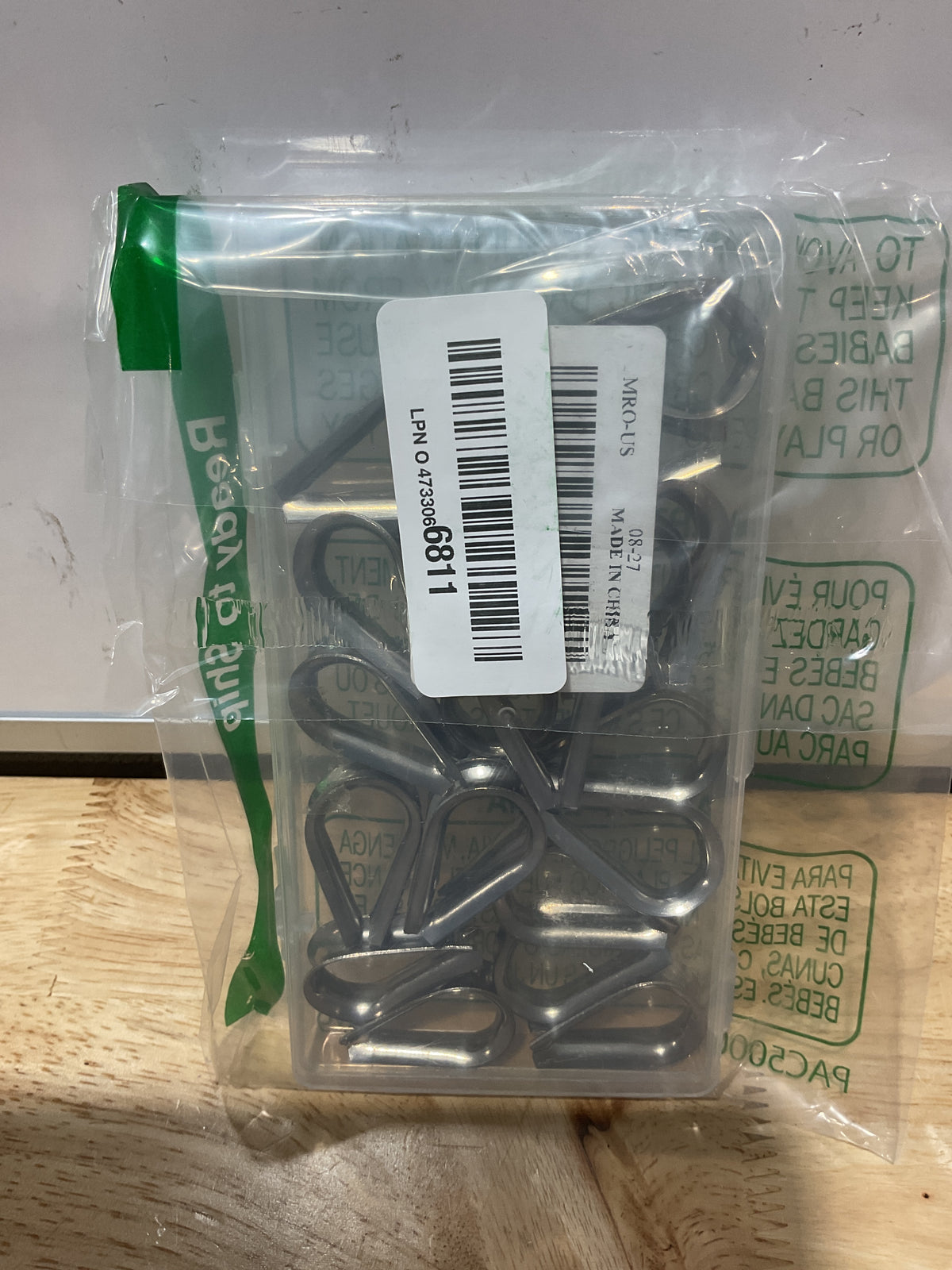 Guardacabos de Acero Inoxidable M6 1/4" para Cable de Alambre – Set de 20 Piezas MroMax