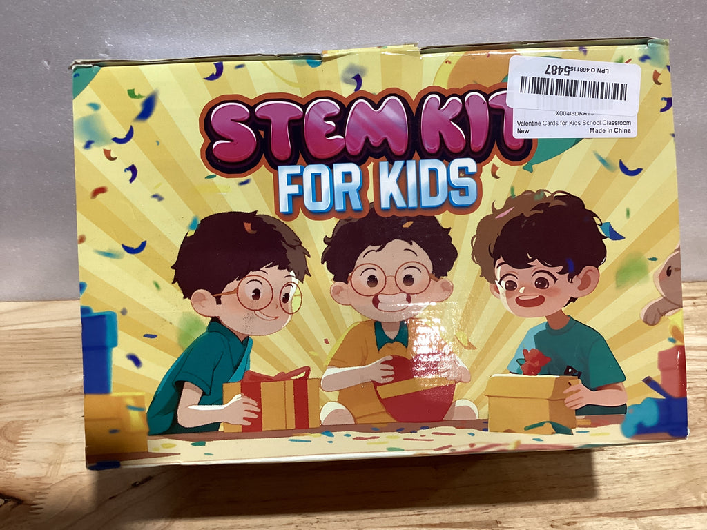 Kit Experimentos Científicos STEM 24 Pack | Tarjetas de San Valentín | Regalo Salón de Clases | Niños y Niñas | Intercambio Escolar