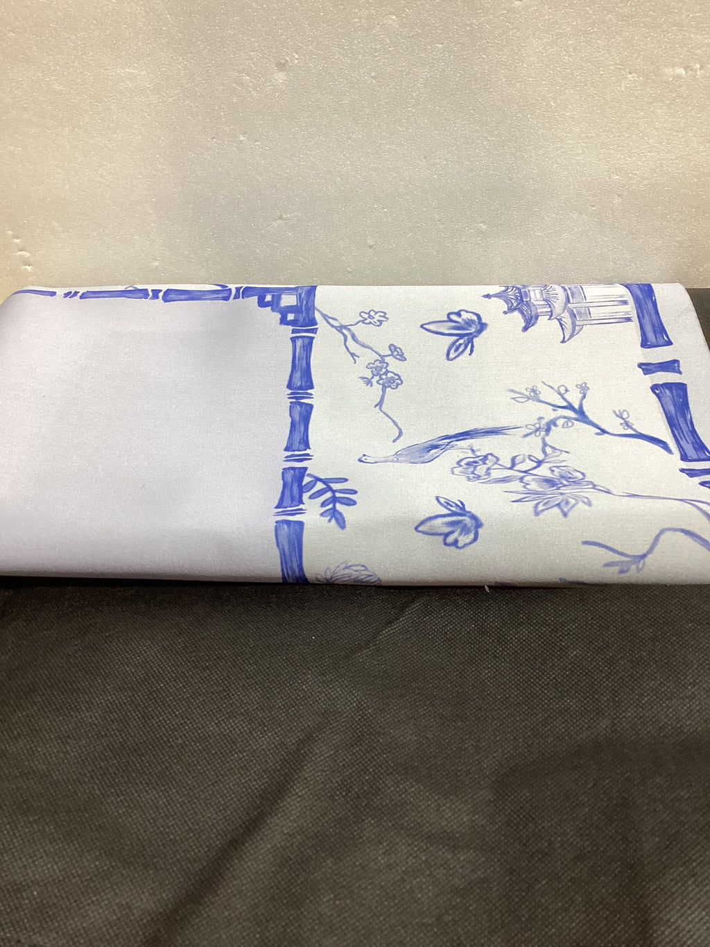 TIASUSAN Tapete de Mahjong Azul 31.5"x31.5" – Antideslizante, Reductor de Ruido con Bolsa de Transporte