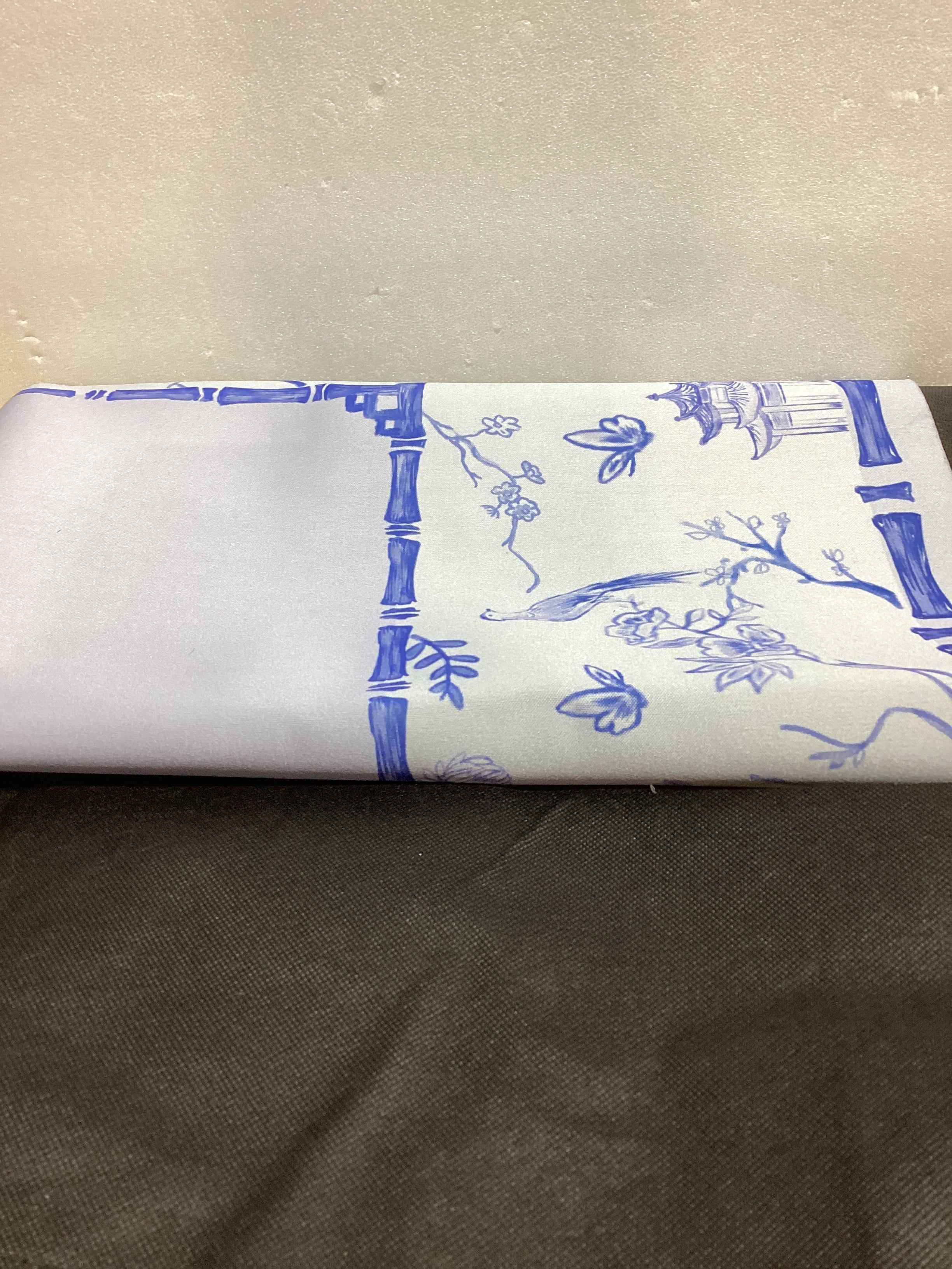 TIASUSAN Tapete de Mahjong Azul 31.5"x31.5" – Antideslizante, Reductor de Ruido con Bolsa de Transporte