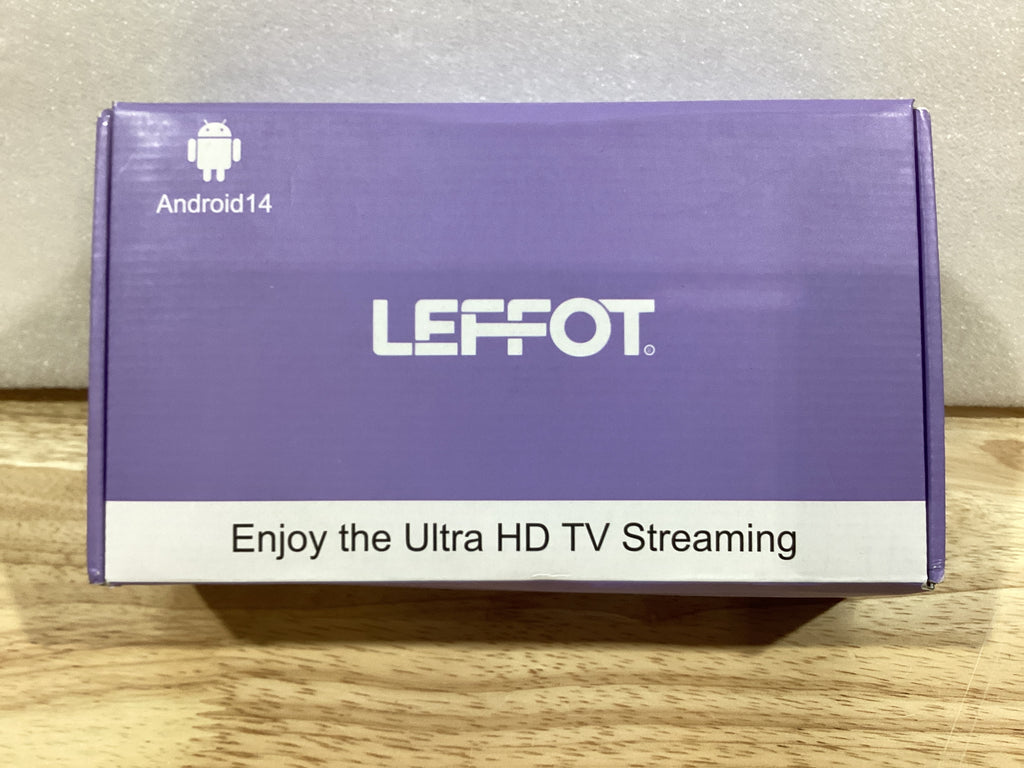 Android 14.0 TV Box 2025 | LEFFOT RK3518 4K Ultra HD | 2GB RAM 16GB ROM | WiFi 6 | BT 5.4 | USB 3.0 | HDR10