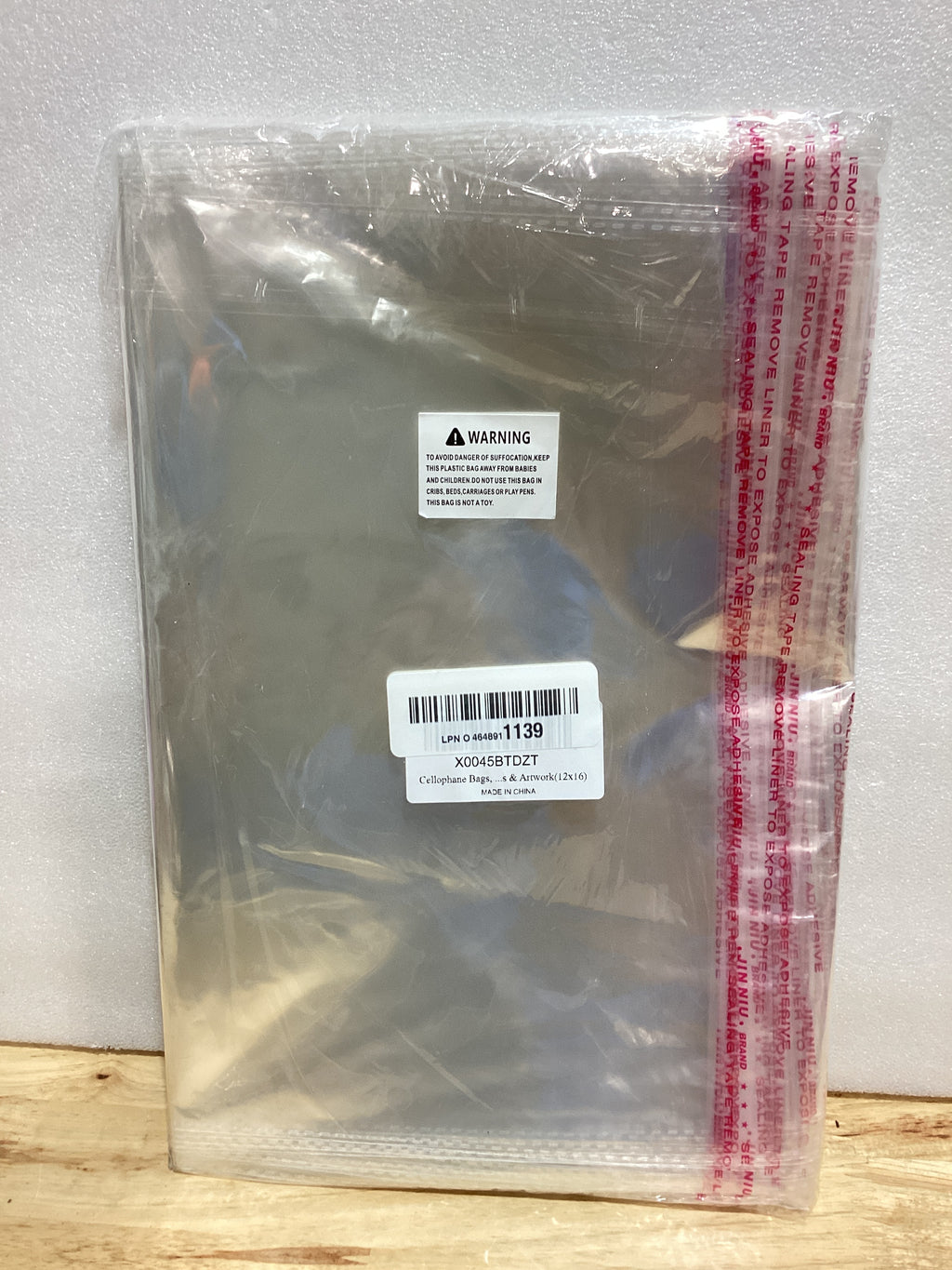 Bolsas de Celofán Transparentes Resellables 12x16" — Pack de 70 para Ropa, Regalos y Manualidades