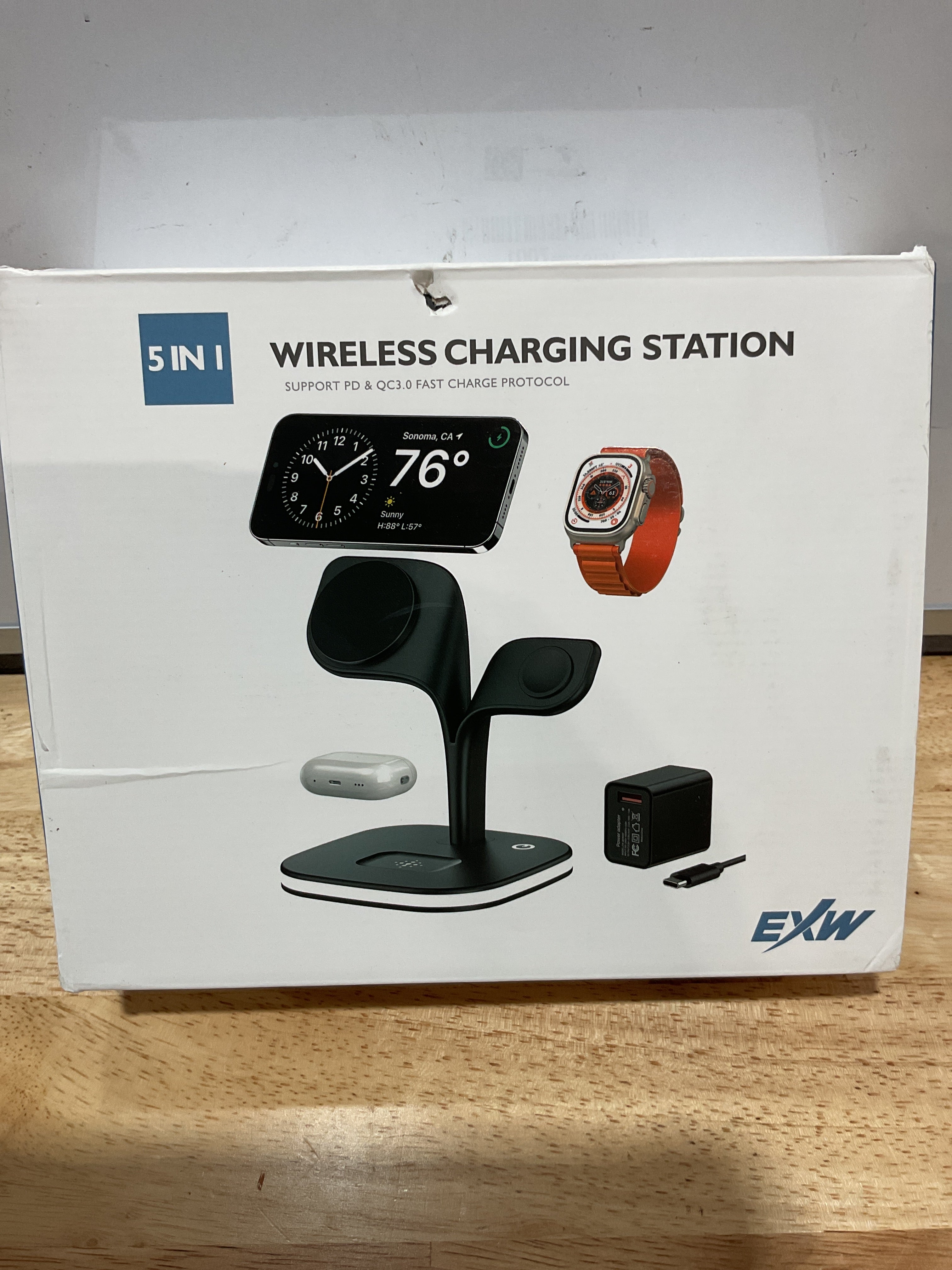 Estación de Carga Inalámbrica 3 en 1 MagSafe – iPhone 17/16/15/14/13/12, Apple Watch y AirPods