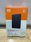 Disco Duro Portátil WD My Passport Ultra 2TB Azul — USB-C con Respaldo y Protección contra Ransomware