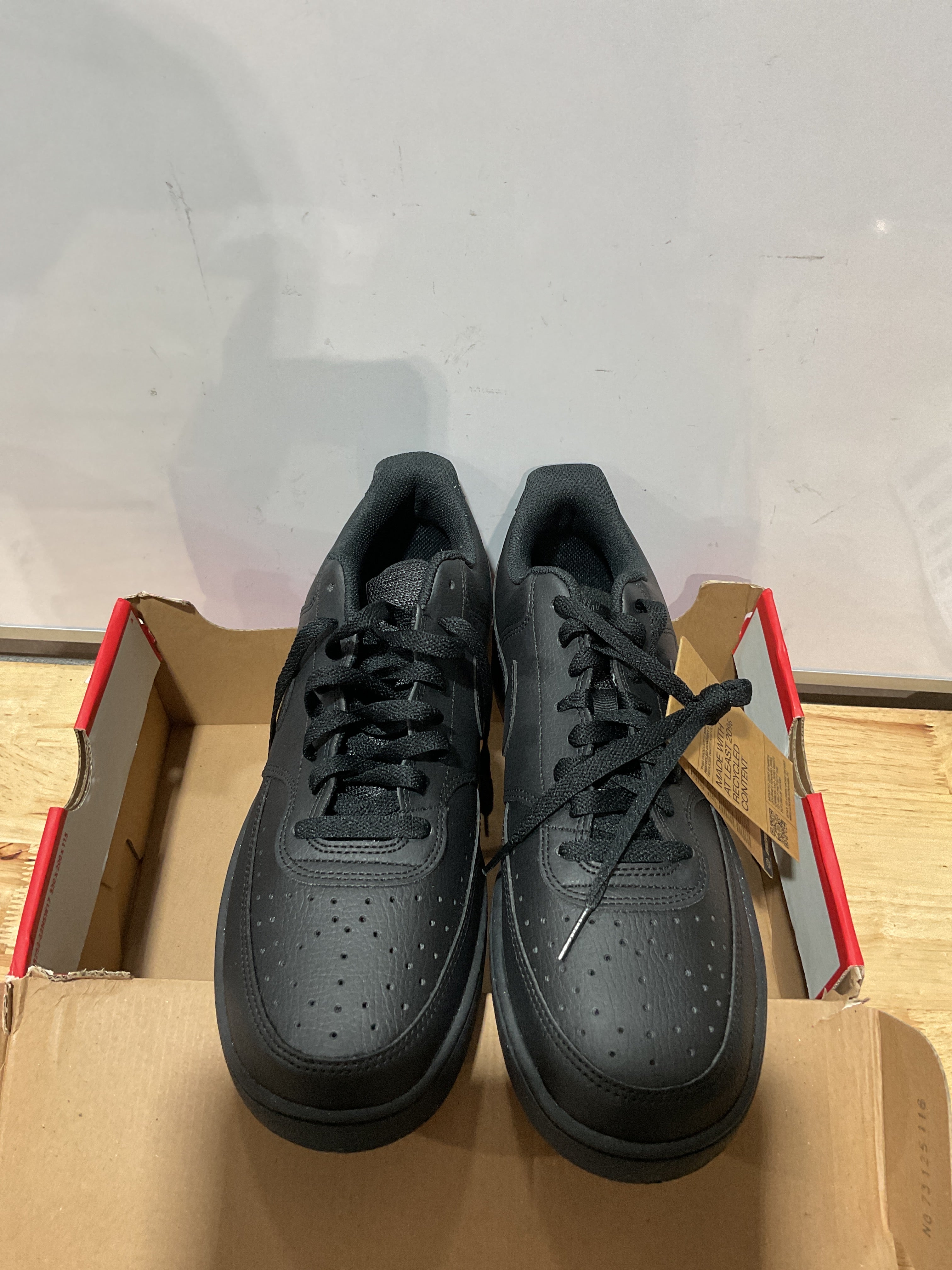 Tenis Nike Court Vision Low Next Nature para Hombre — Negro, Talla 11