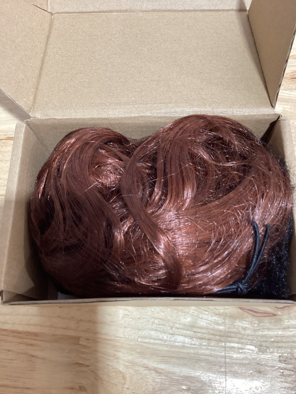 REECHO Extensión de cola de caballo, clip de garra de 9" en extensión de cabello rizado y ondulado corto, clip de mandíbula en coleta HP001, pieza de cabello para mujeres - Cobre oscuro