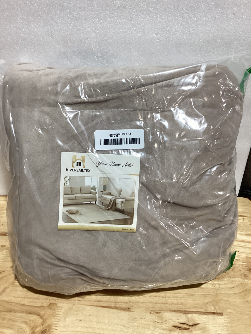 Funda para Silla H.VERSAILTEX 2 Piezas Elástica con Brazos — Protector de Mueble hasta 49", Color Taupe