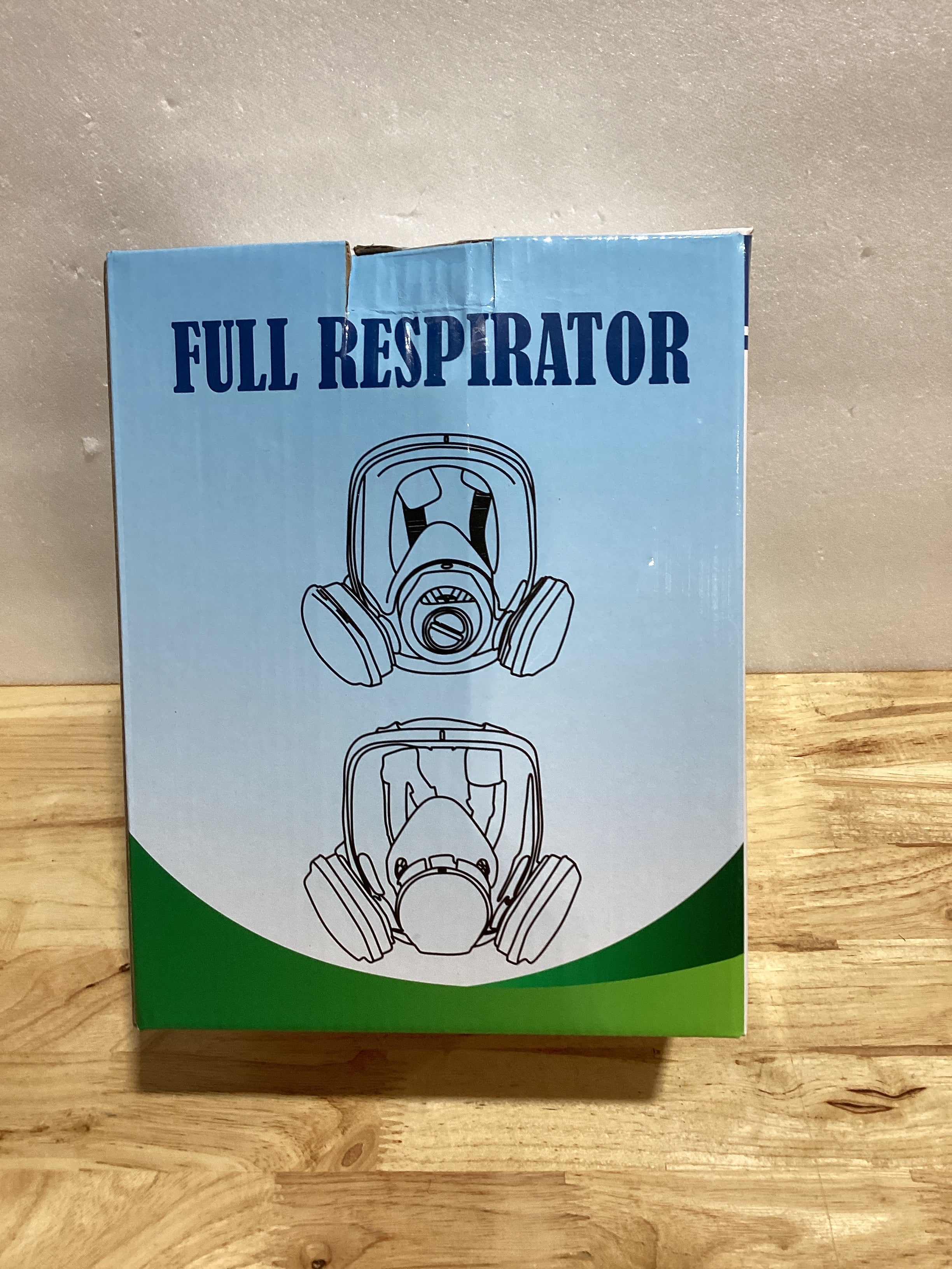 Máscara antigás facial completa - Respirador reutilizable para supervivencia contra gases nucleares y químicos con filtro de carbón activado de 6001cn y 40 mm contra gases