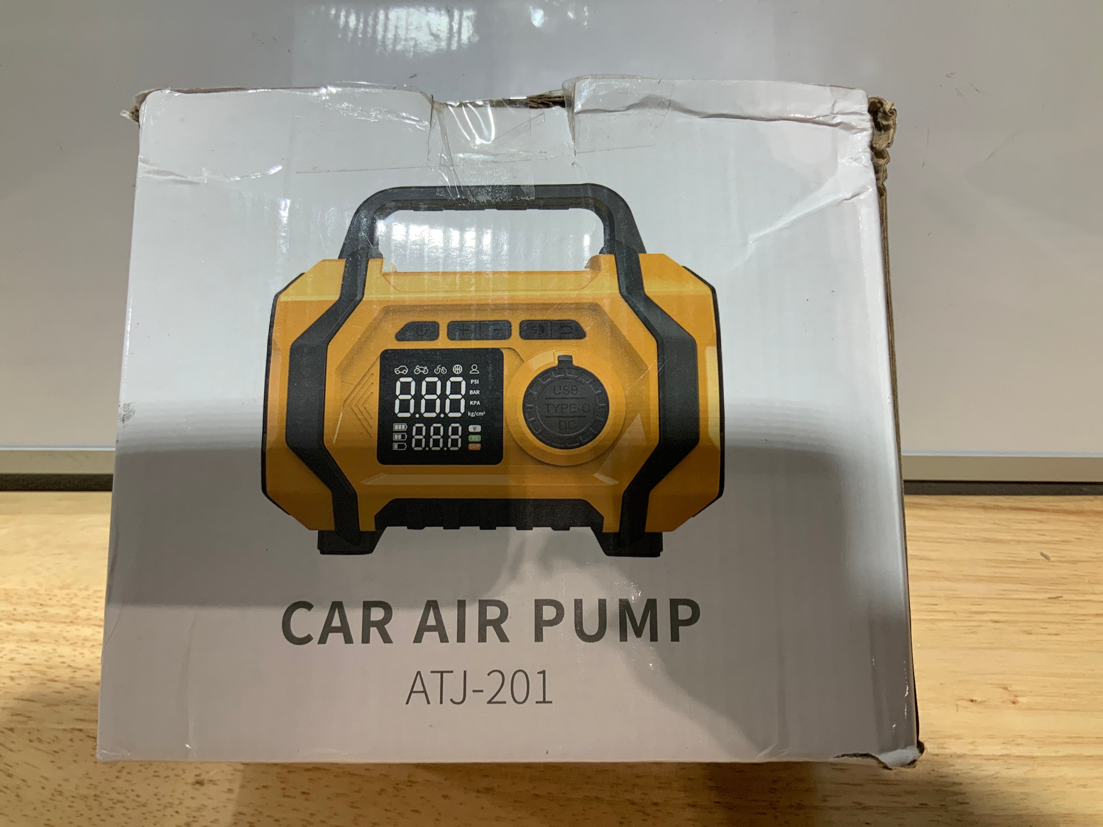 Tire Inflator Portable Air Compressor, 6X Fast 150PSI Air Pump for Car Tires, Cordless Car Motorcycle Balls Bike Pump, Tire Inflator Pressure Gauge, 12V Auto Shut-off Tire Pump, LED Display＆Light