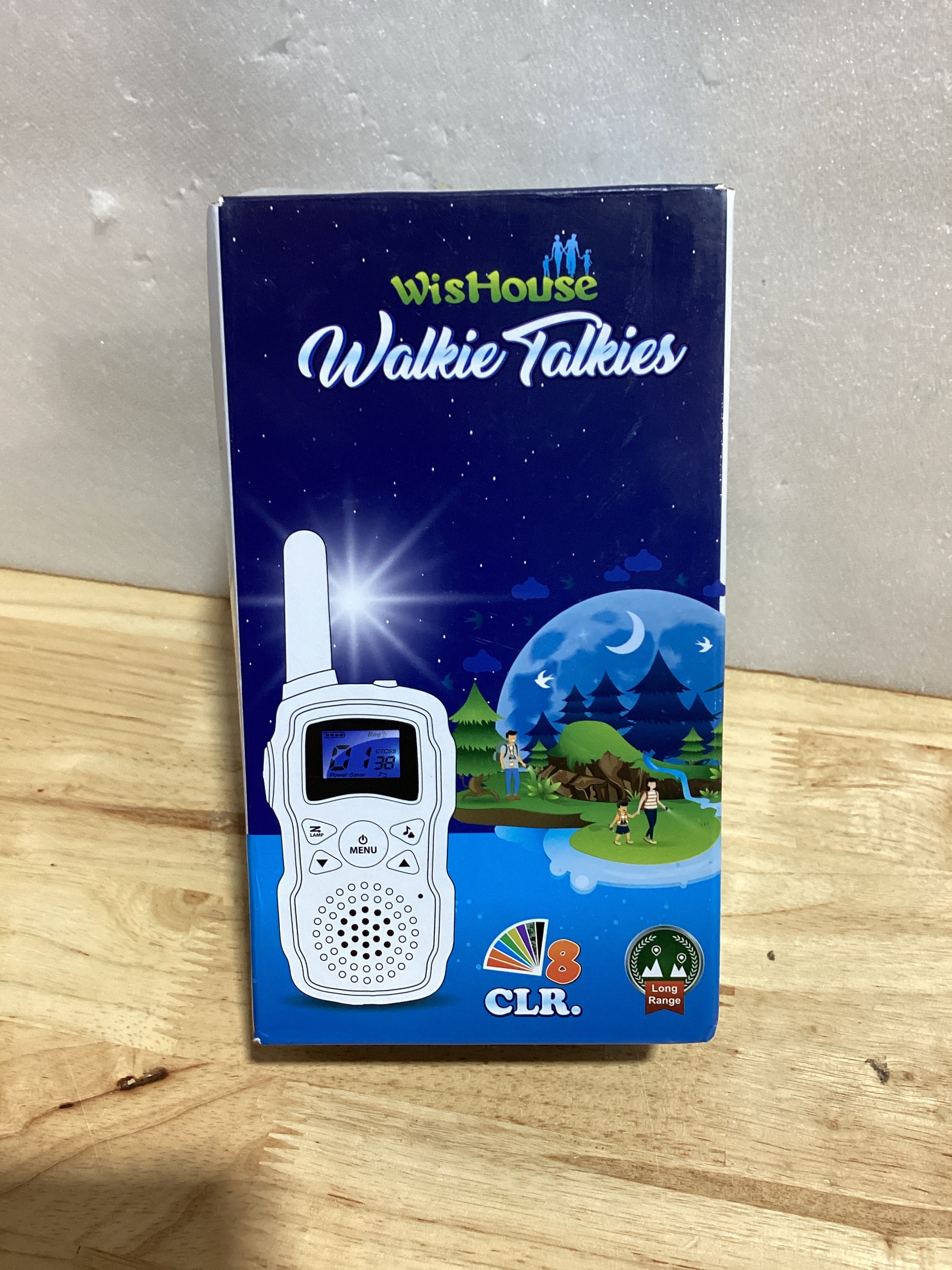 Wishouse Walkie Talkies para Niños Recargables 2 Pack | Batería 6000mAh, Linterna y Correa | Rosa y Morado | Regalo Ideal