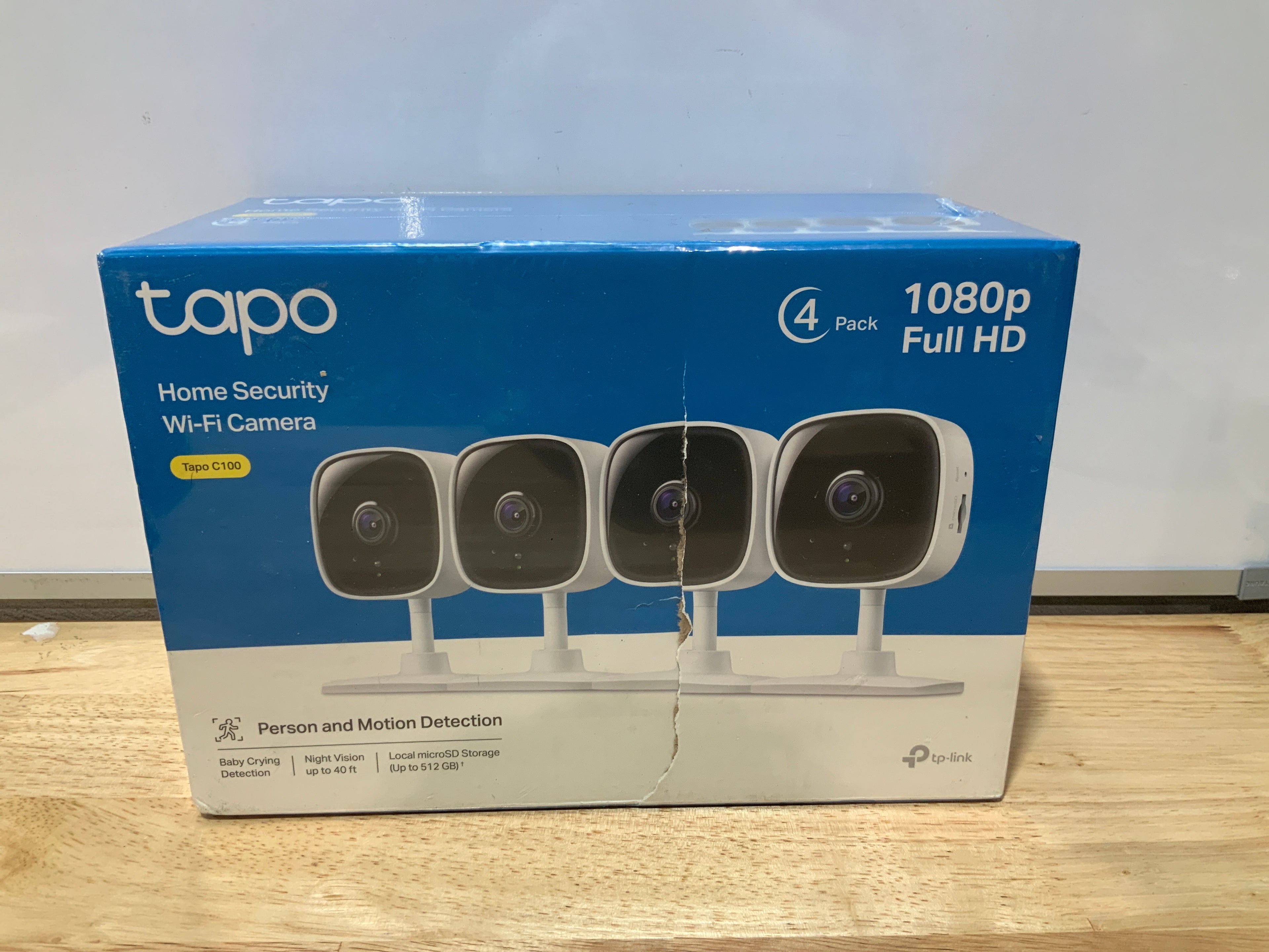 Tapo – Cámara de Seguridad Interior 1080P FHD, Detección de Movimiento, Visión Nocturna 40 ft y Audio Bidireccional