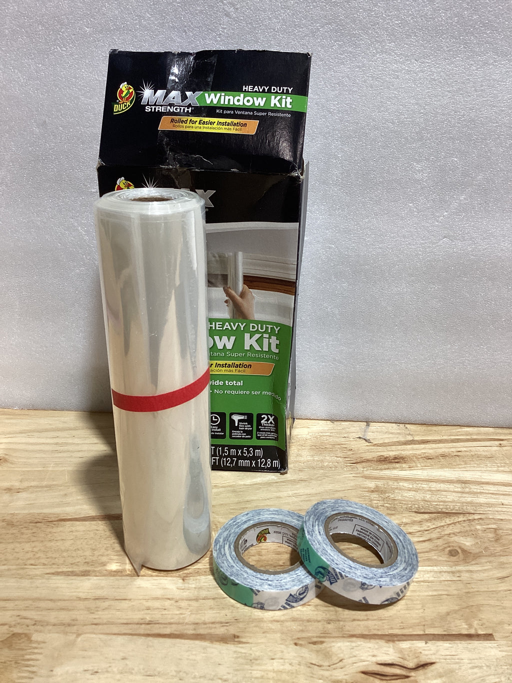 Kit de Aislamiento de Ventana Duck MAX Strength – Película Retráctil para hasta 5 Ventanas